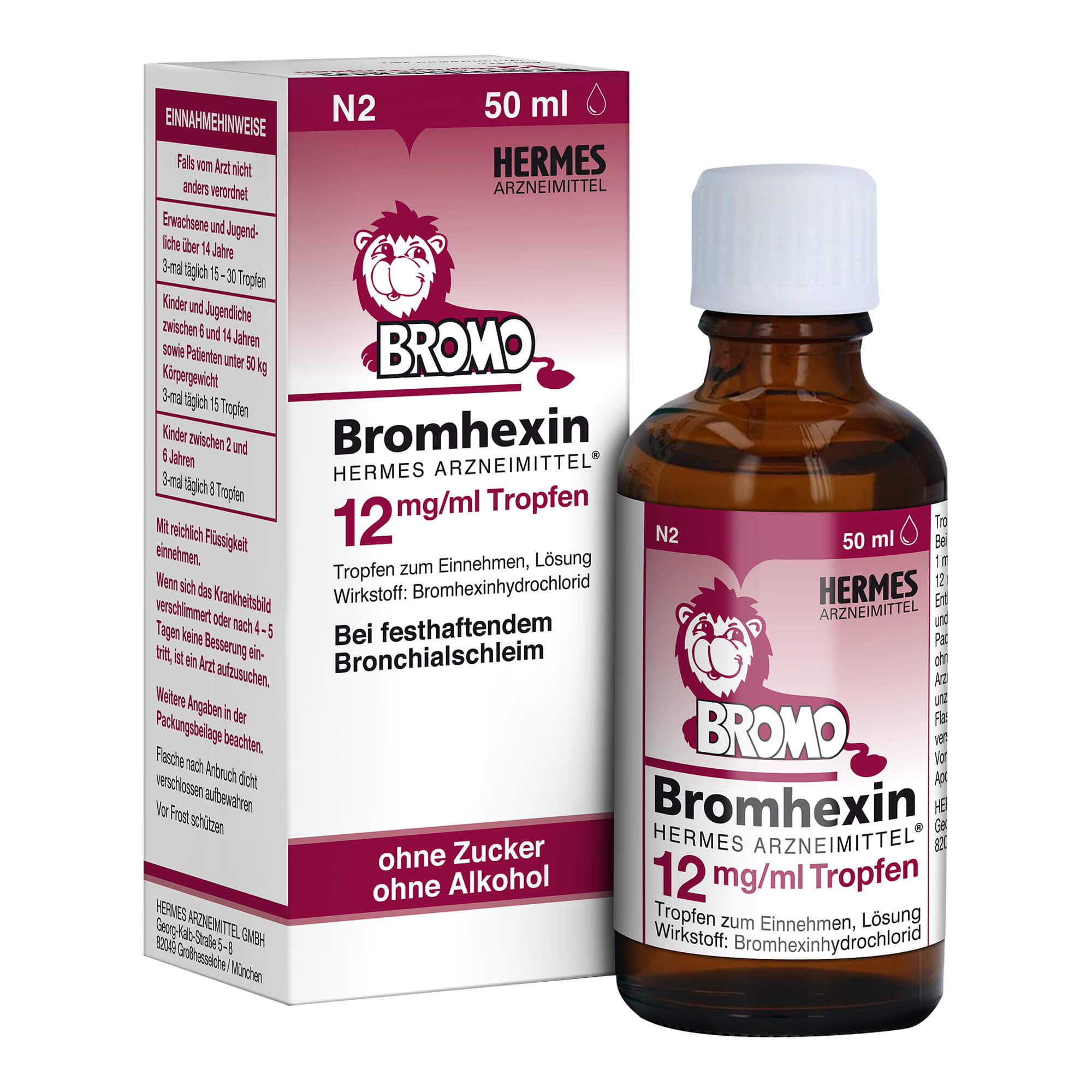 Bromhexin Hermes Arzneimittel 12 Mg/Ml Tropfen - None