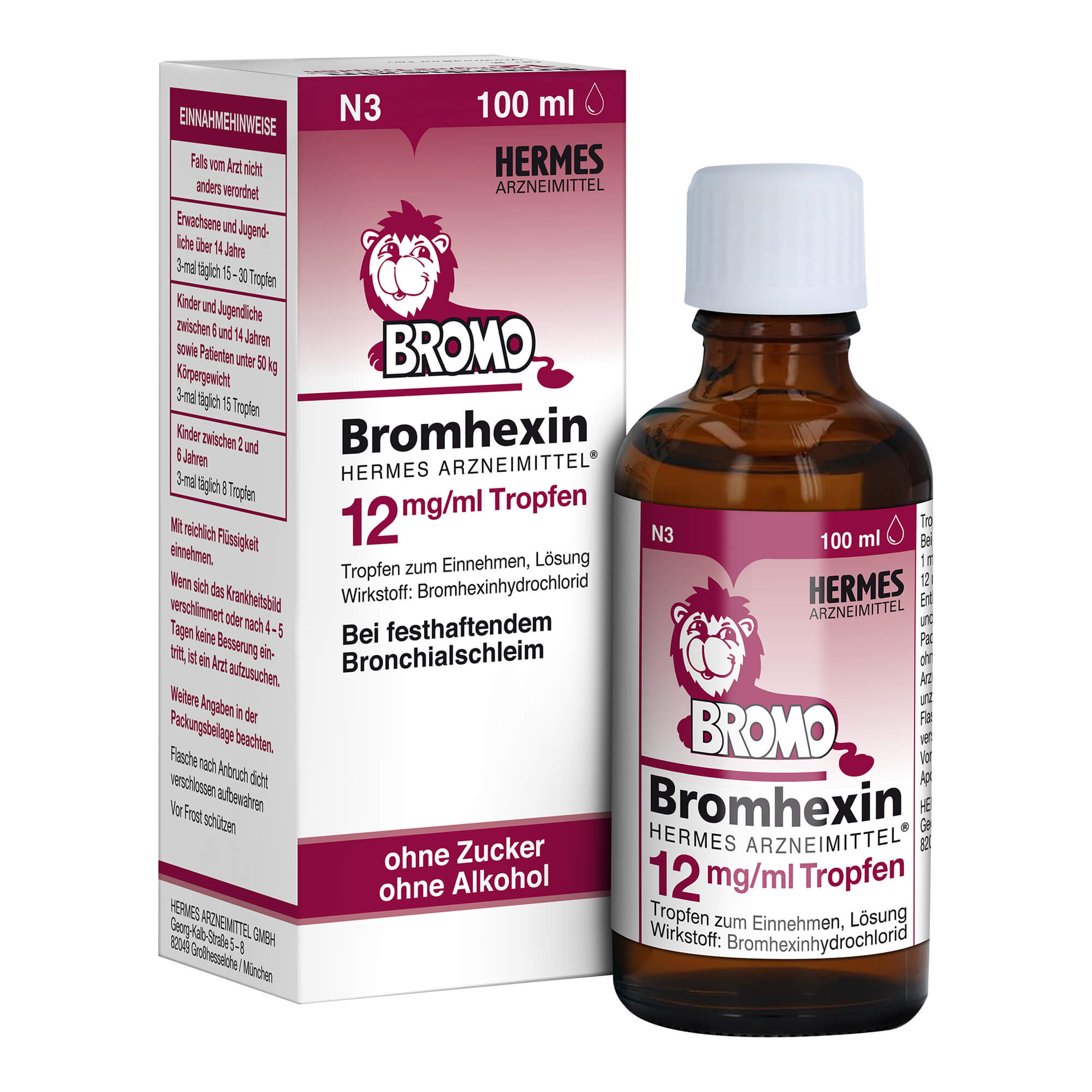 Bromhexin Hermes Arzneimittel 12 Mg/Ml Tropfen - None