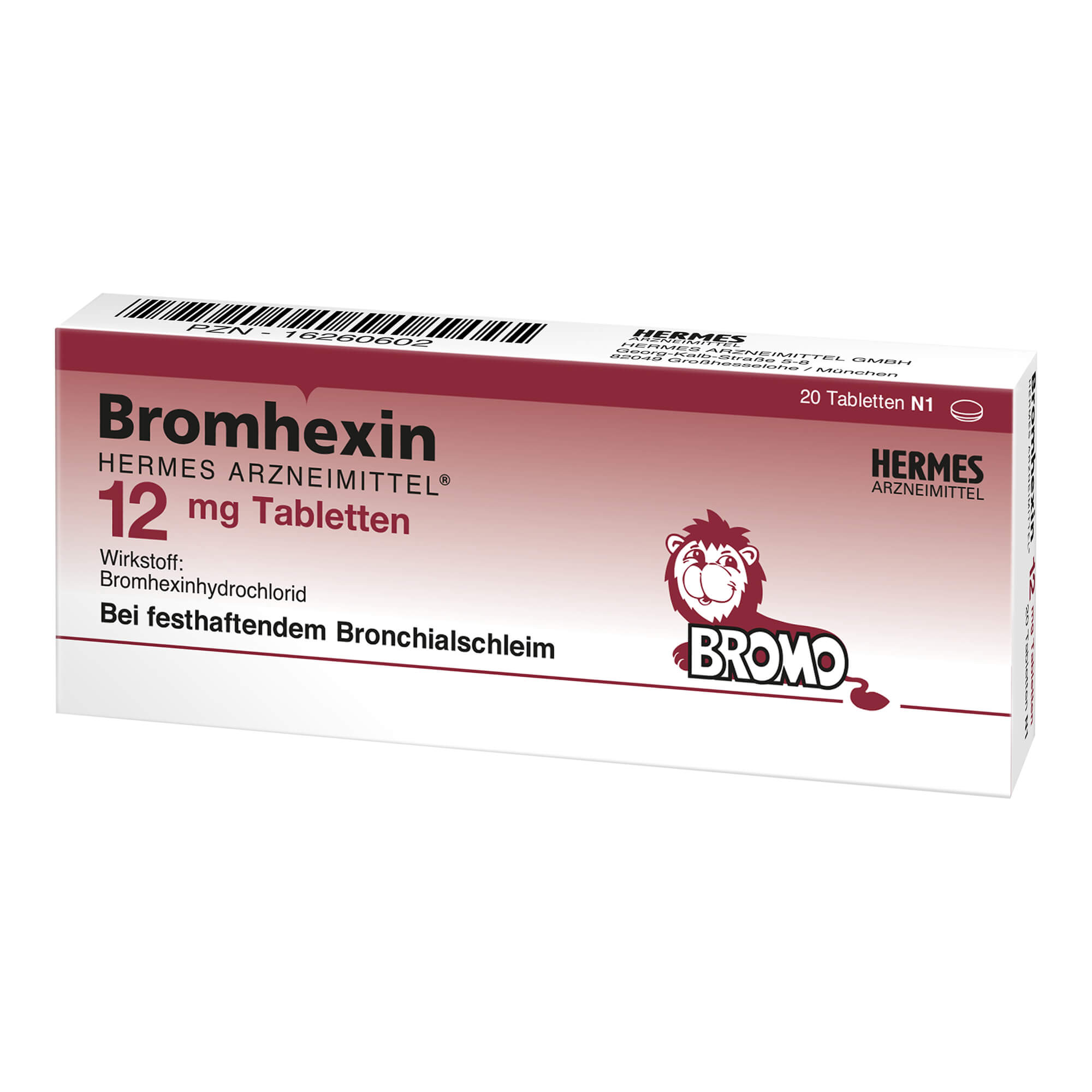 Bromhexin Hermes Arzneimittel 12 Mg Tabletten - None