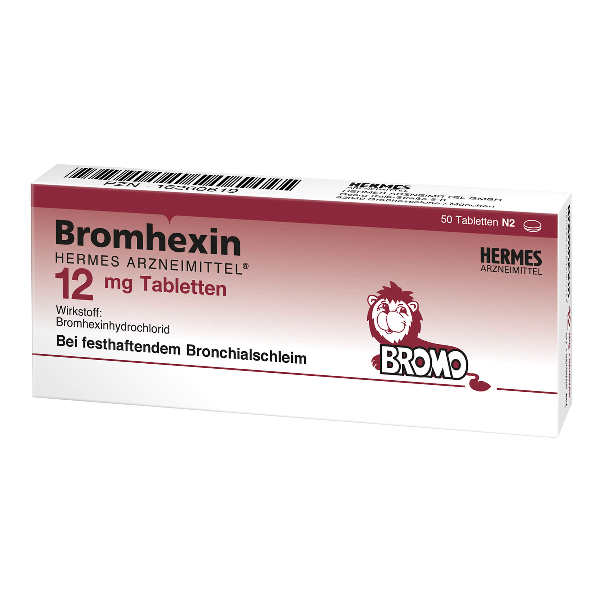 Bromhexin Hermes Arzneimittel 12 Mg Tabletten - None