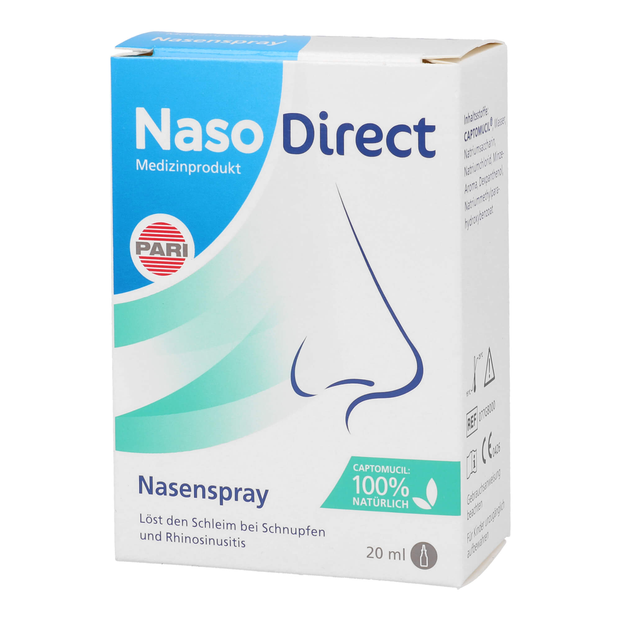 Nasodirect Nasenspray mit Captomucil