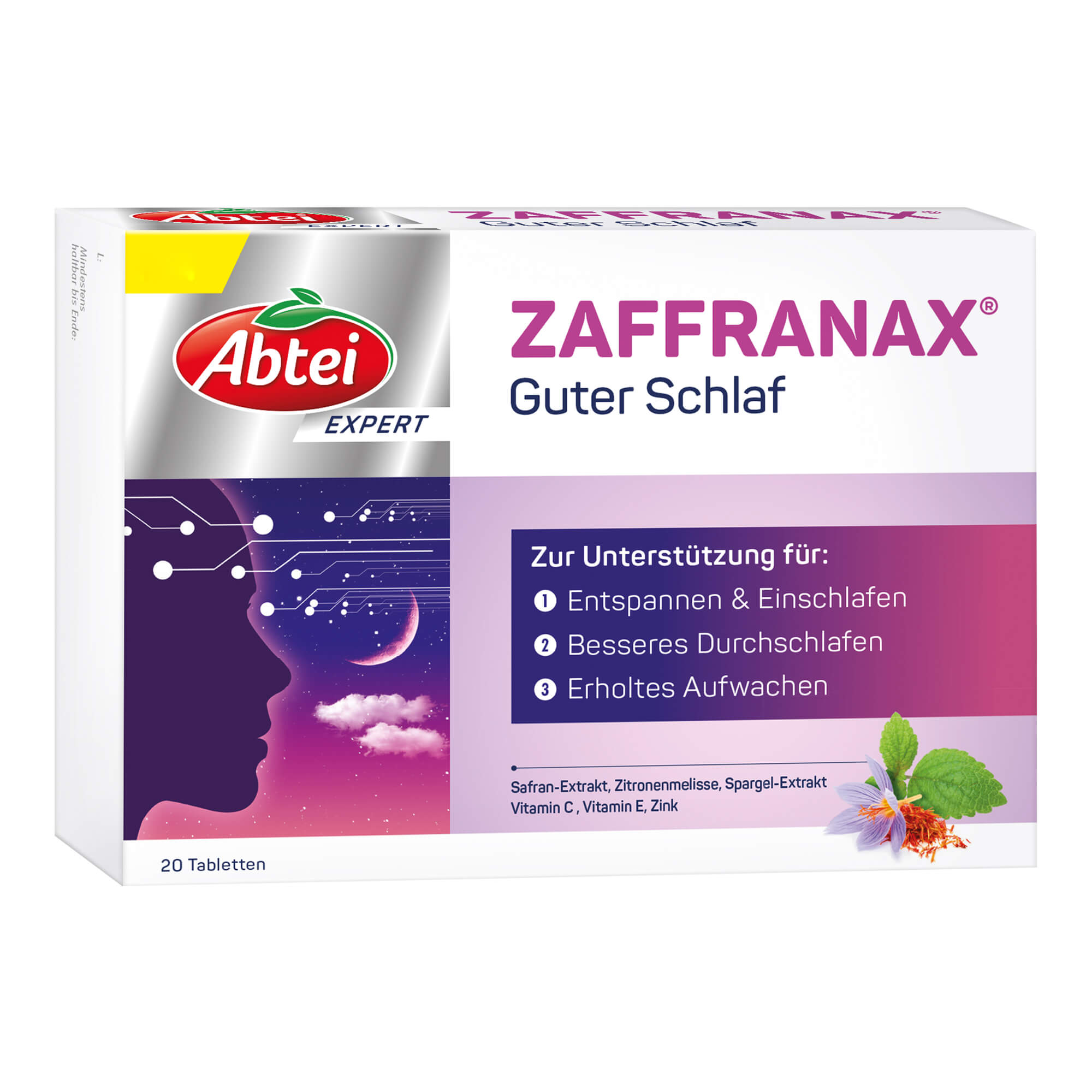 Abtei Expert Zaffranax Guter Schlaf Tabletten - None