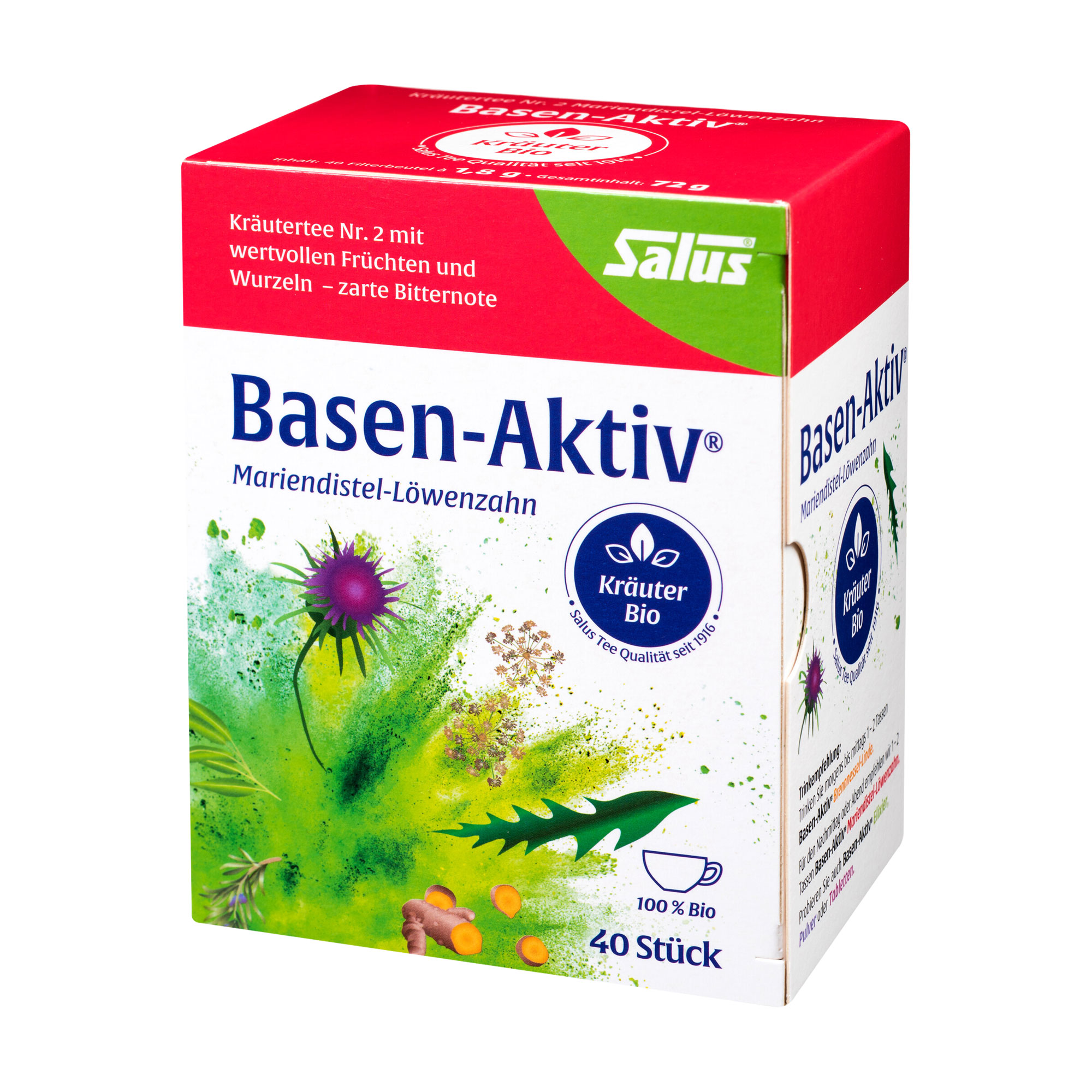 Basen Aktiv Tee Nr.2 Mariend.-Löwenzahn Bio Salus