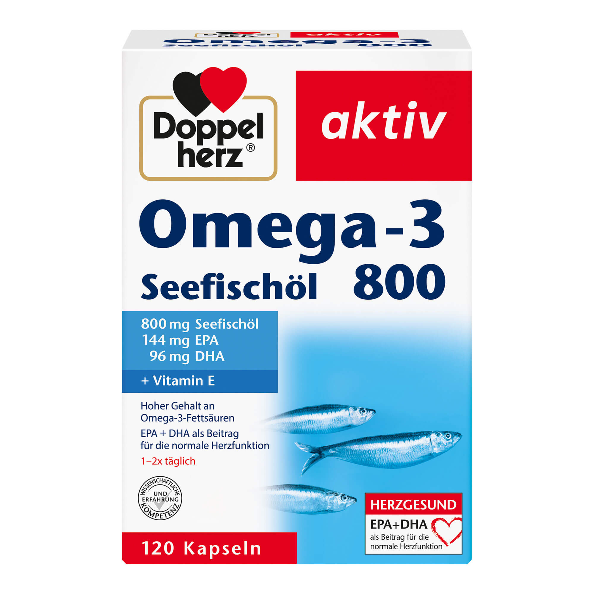 Doppelherz Aktiv Omega-3 Seefischöl 800 Kapseln - None