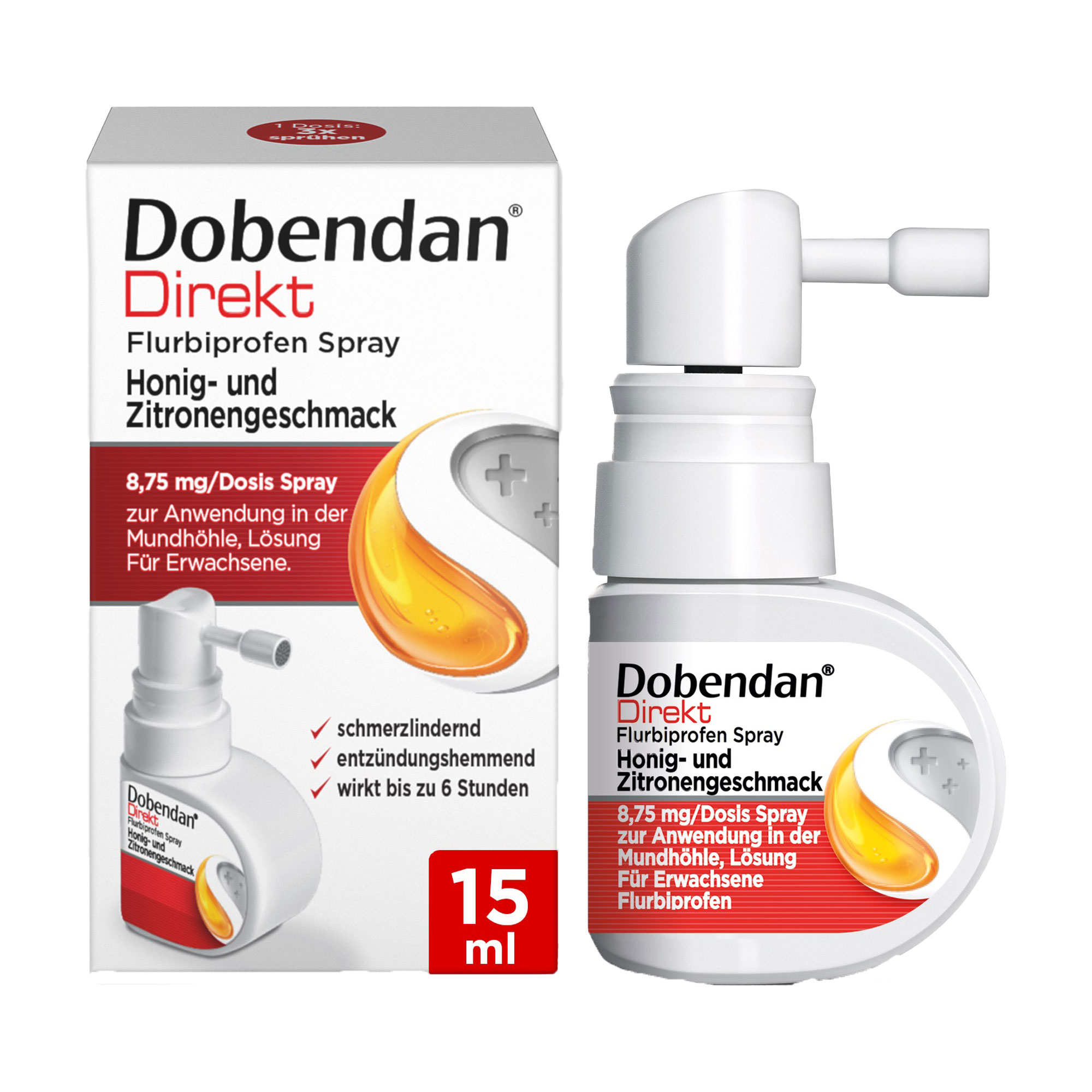 Dobendan Direkt Flurbiprofen Spray Honig & Zitrone - None