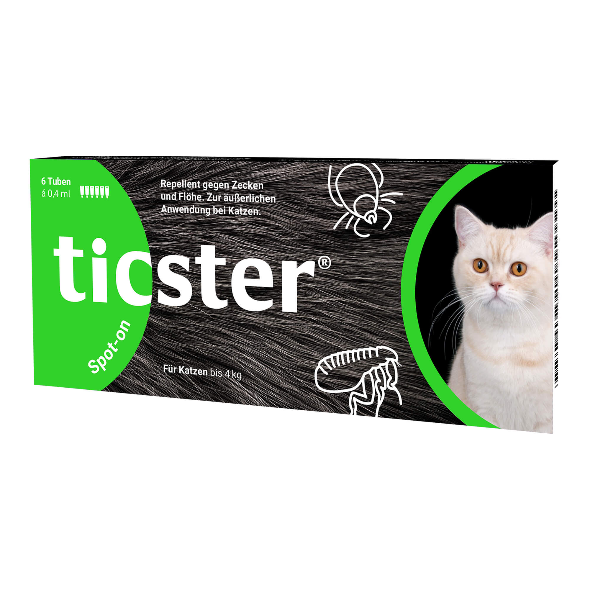 Ticster Spot-On Lsg. Zum Auftropfen Für Katzen Bis 4 Kg - None