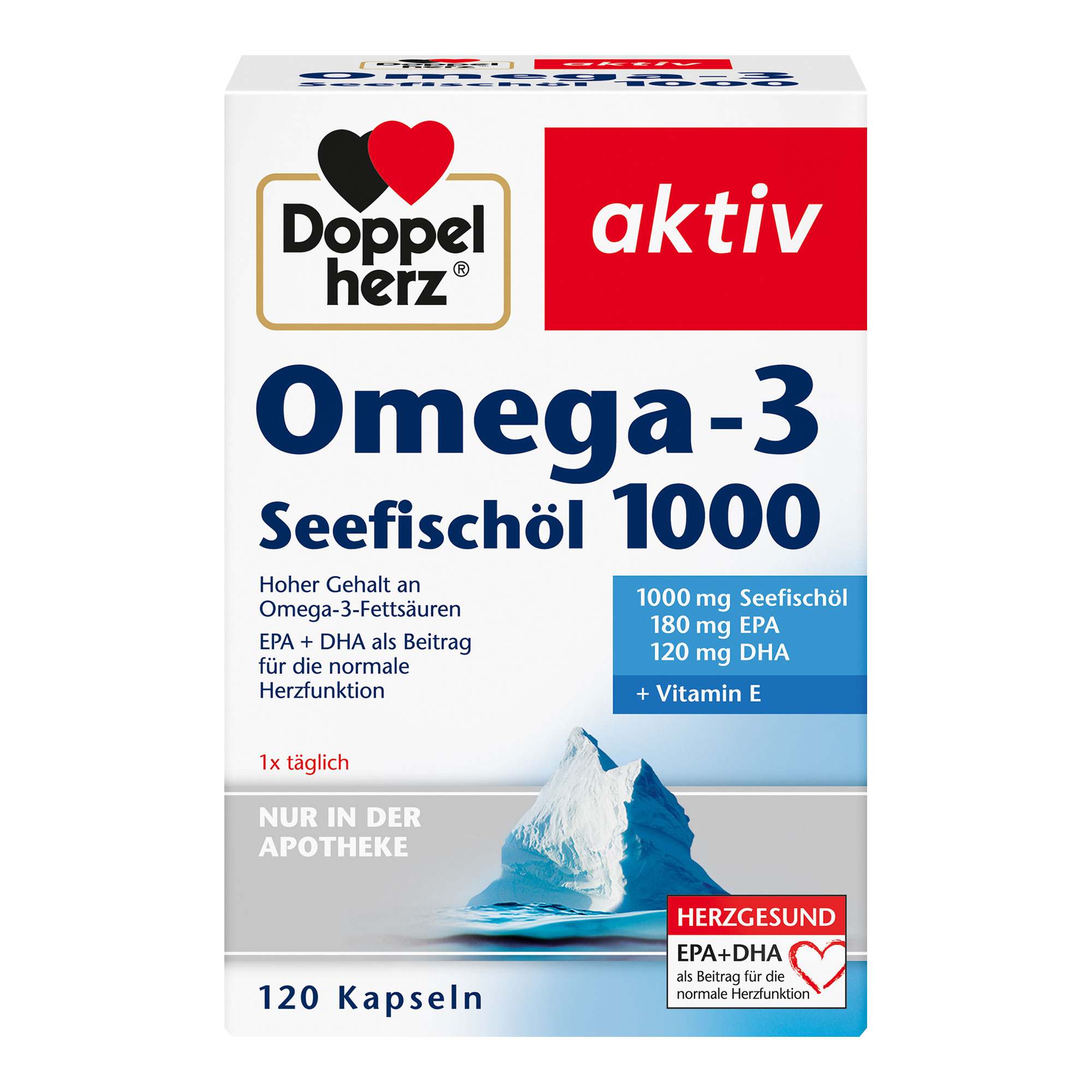 Doppelherz Aktiv Omega-3 Seefischöl 1000 Kapseln - None