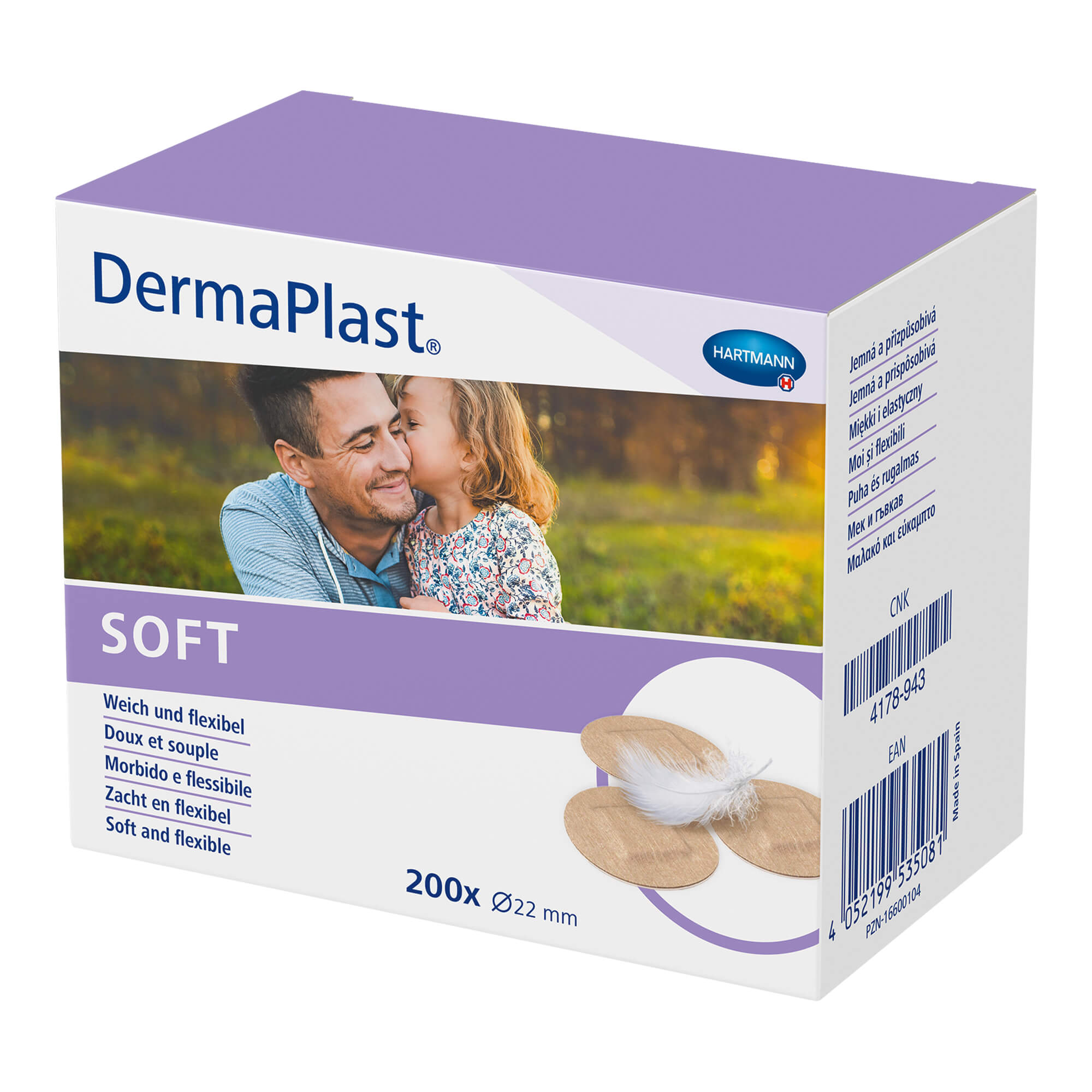 Dermaplast Soft Pflaster Rund 22 Mm - None