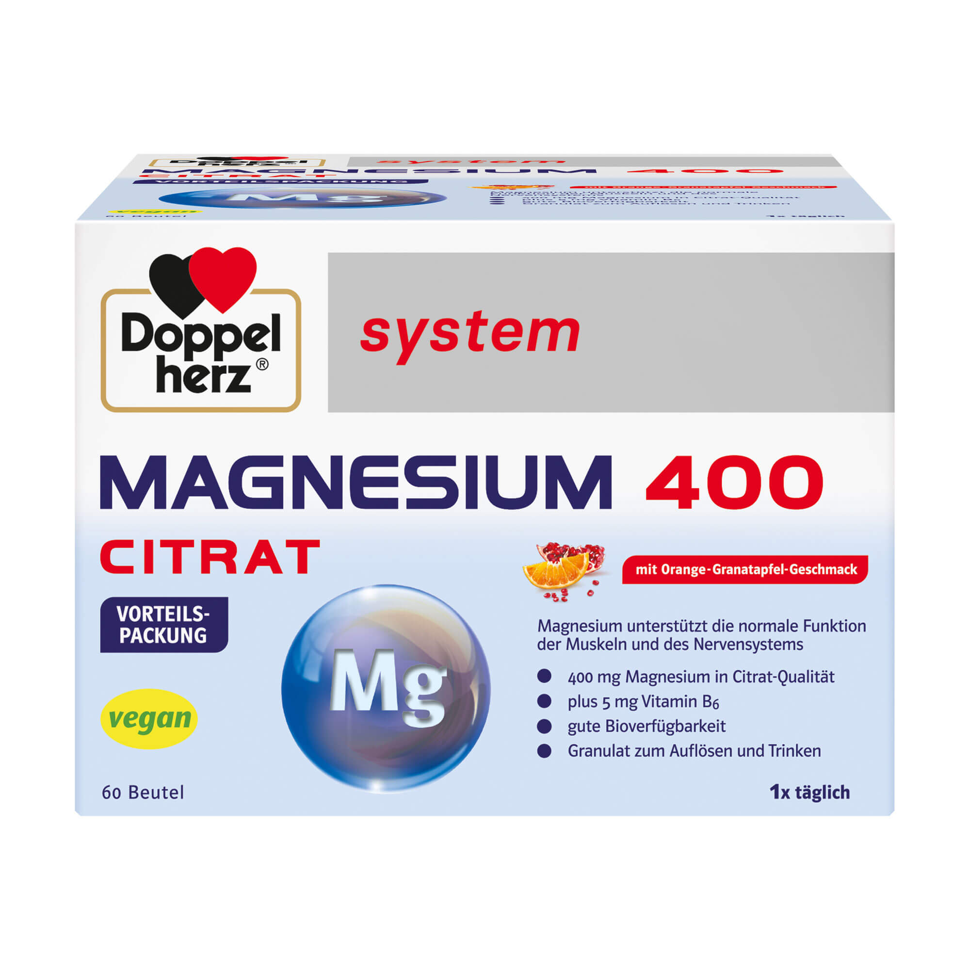 Doppelherz System Magnesium 400 Citrat - None