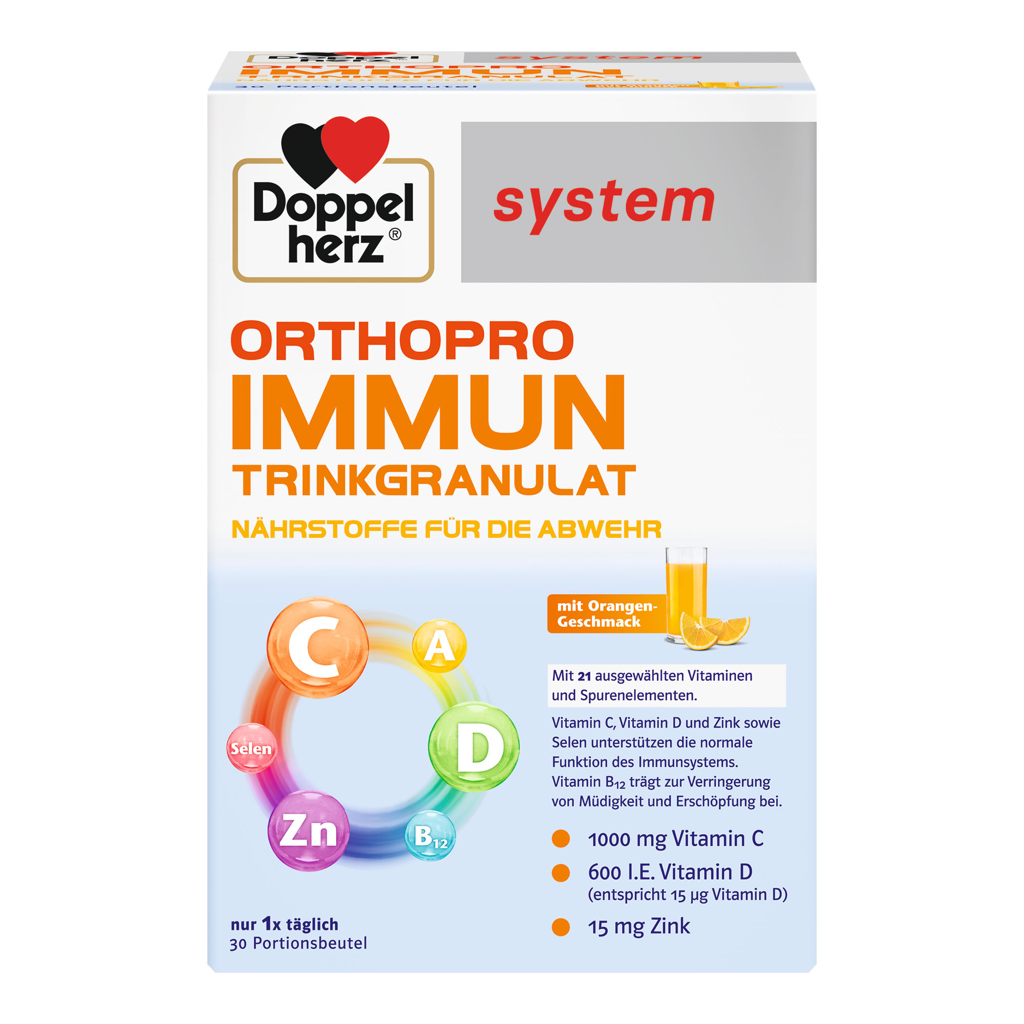 Doppelherz Orthopro Immun Trinkgranulat system