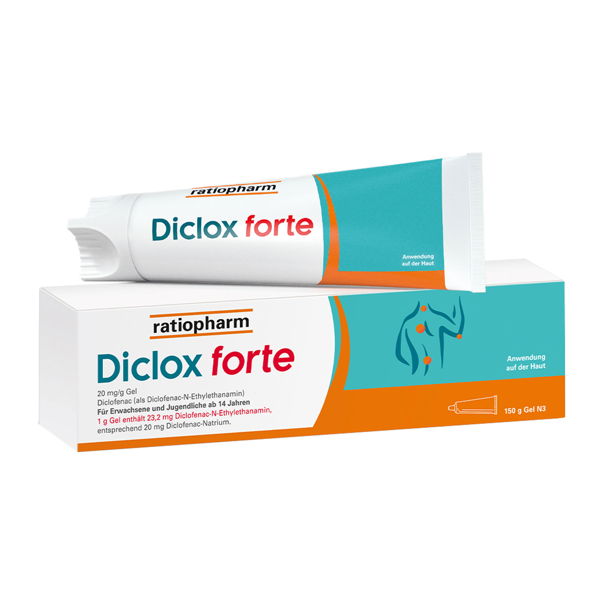 Diclox Forte Schmerzgel 20 Mg/G - None