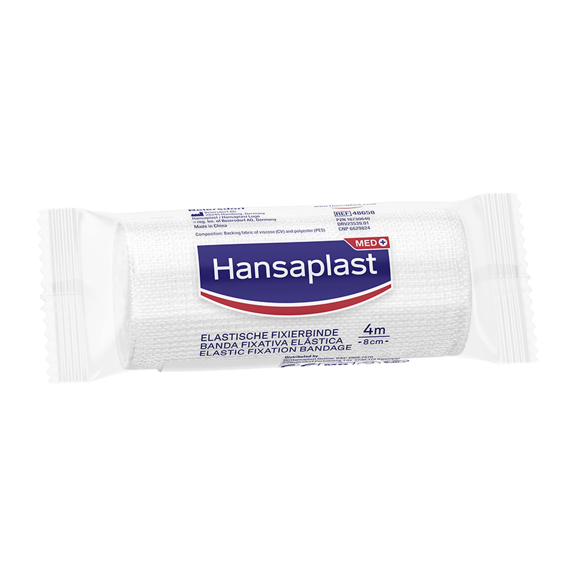 Hansaplast elastische Fixierbinde gekreppt 8 cmx4 m