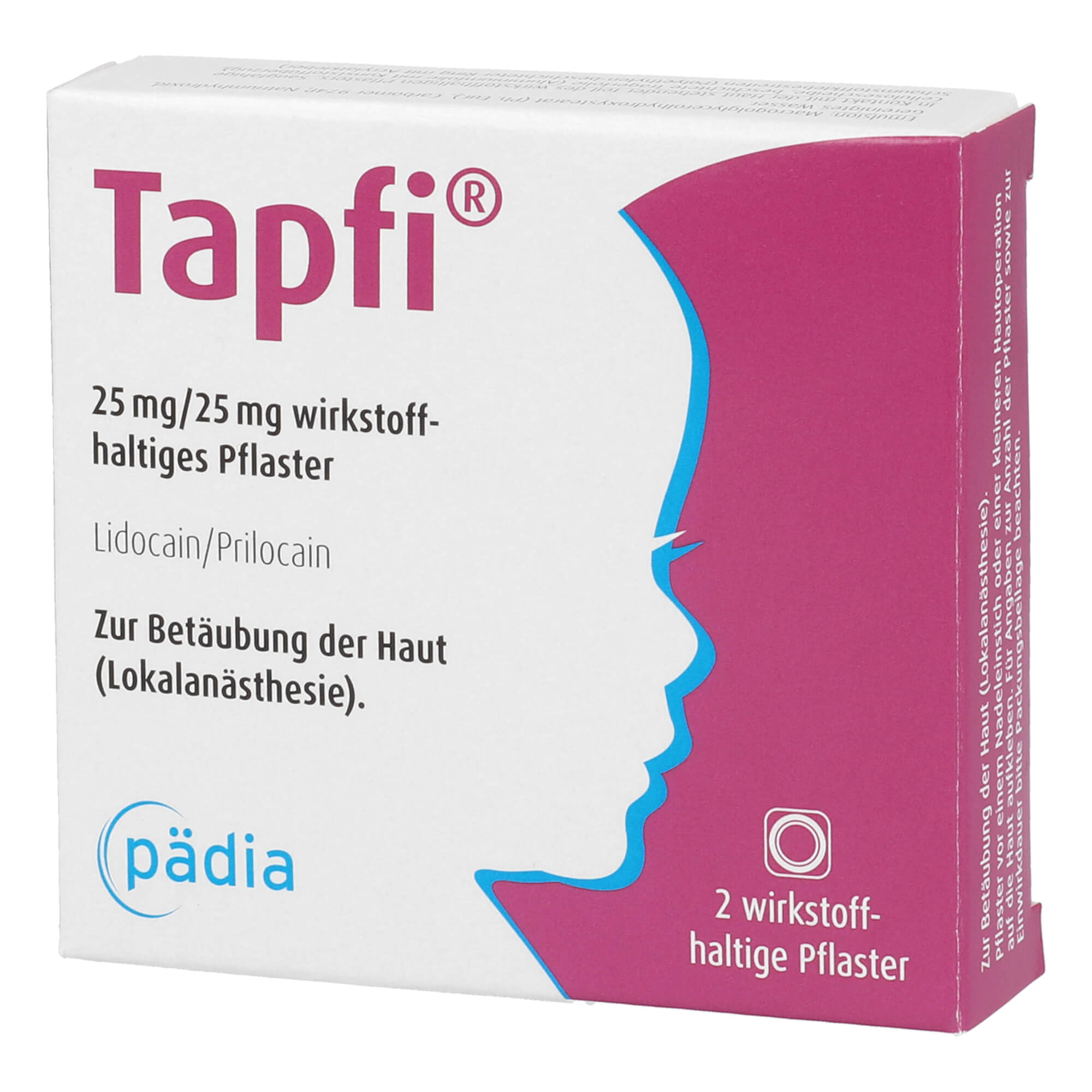 Tapfi 25 Mg/25 Mg Wirkstoffhaltiges Pflaster - None