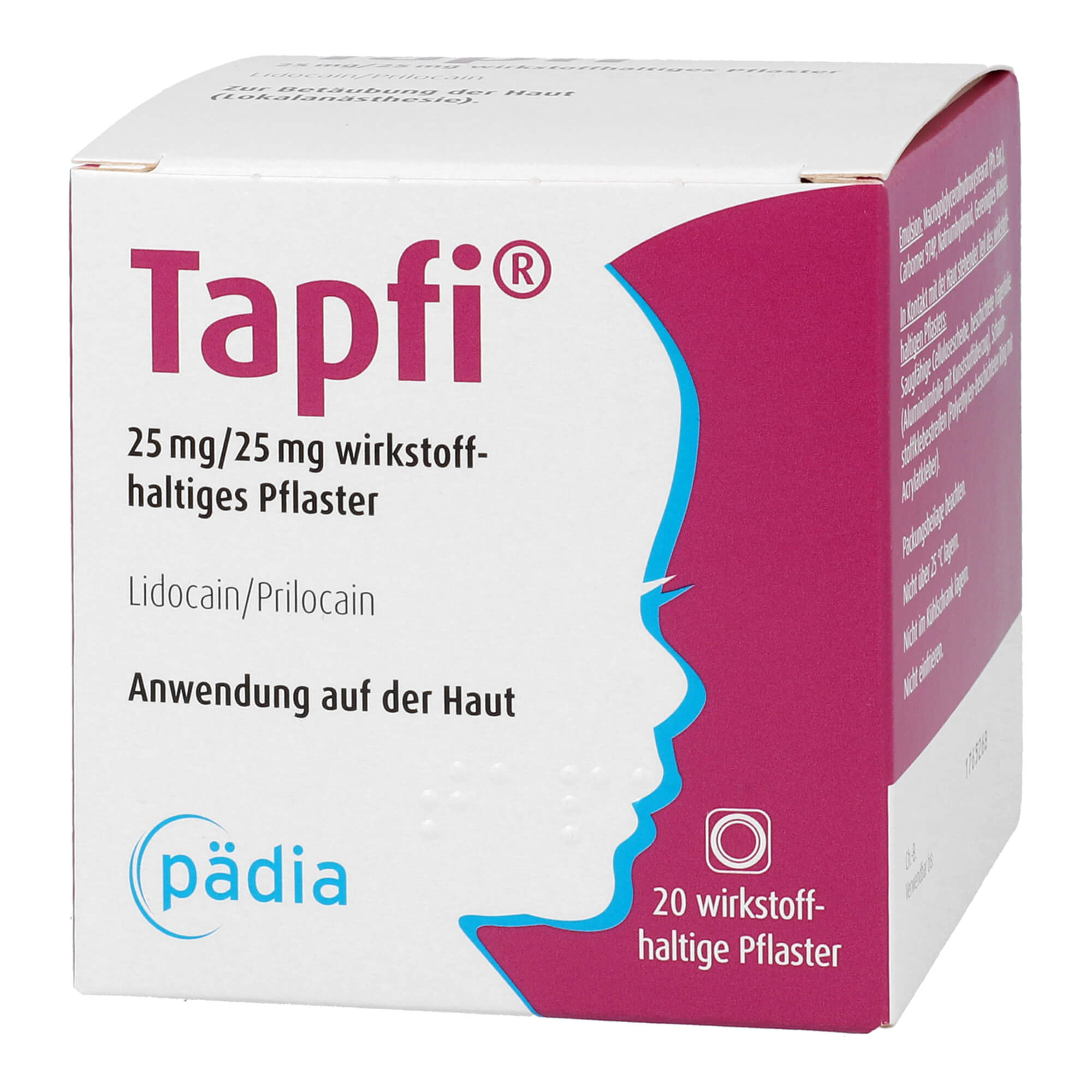 Tapfi 25 Mg/25 Mg Wirkstoffhaltiges Pflaster - None