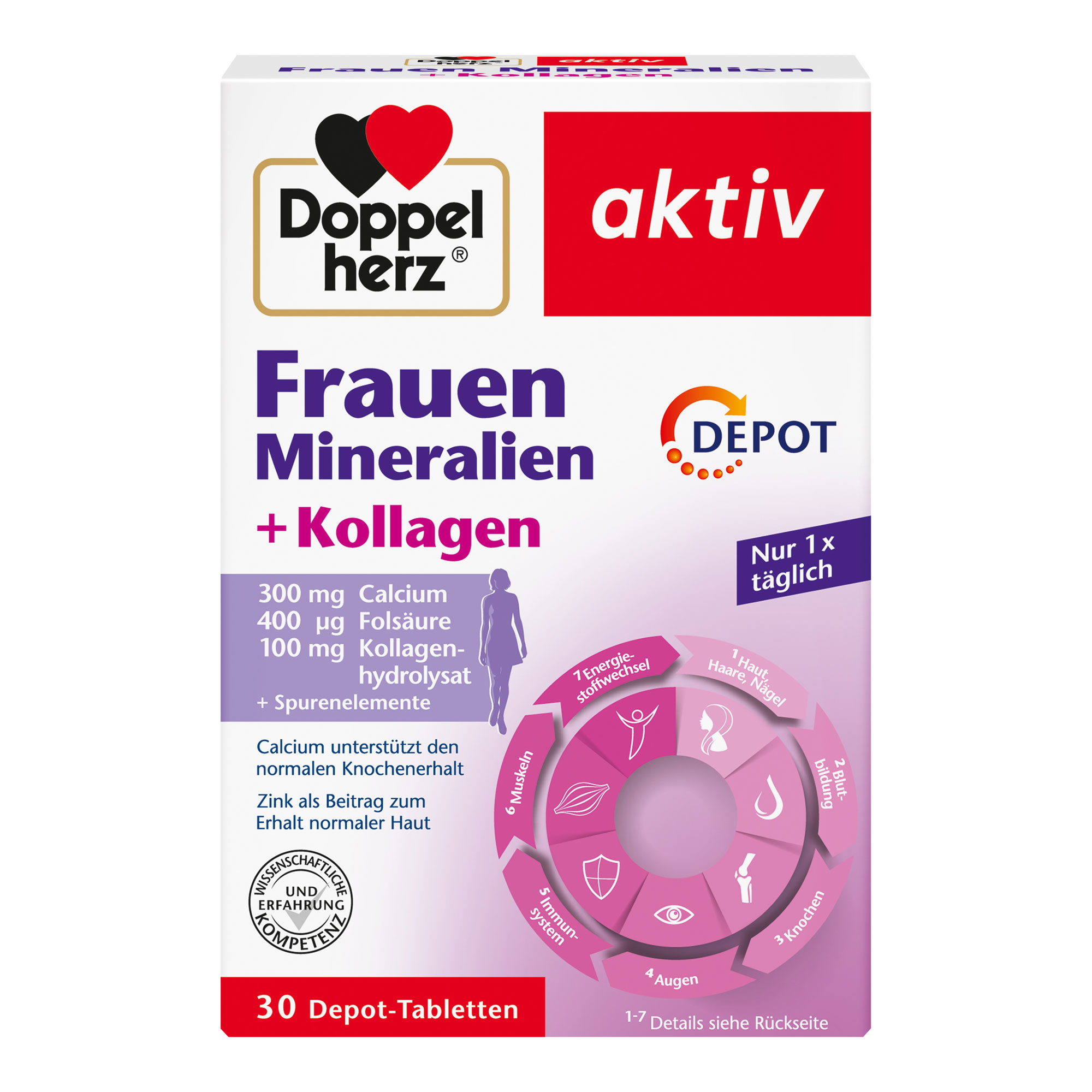 Doppelherz Aktiv Frauen Mineralien + Kollagen Depot - None