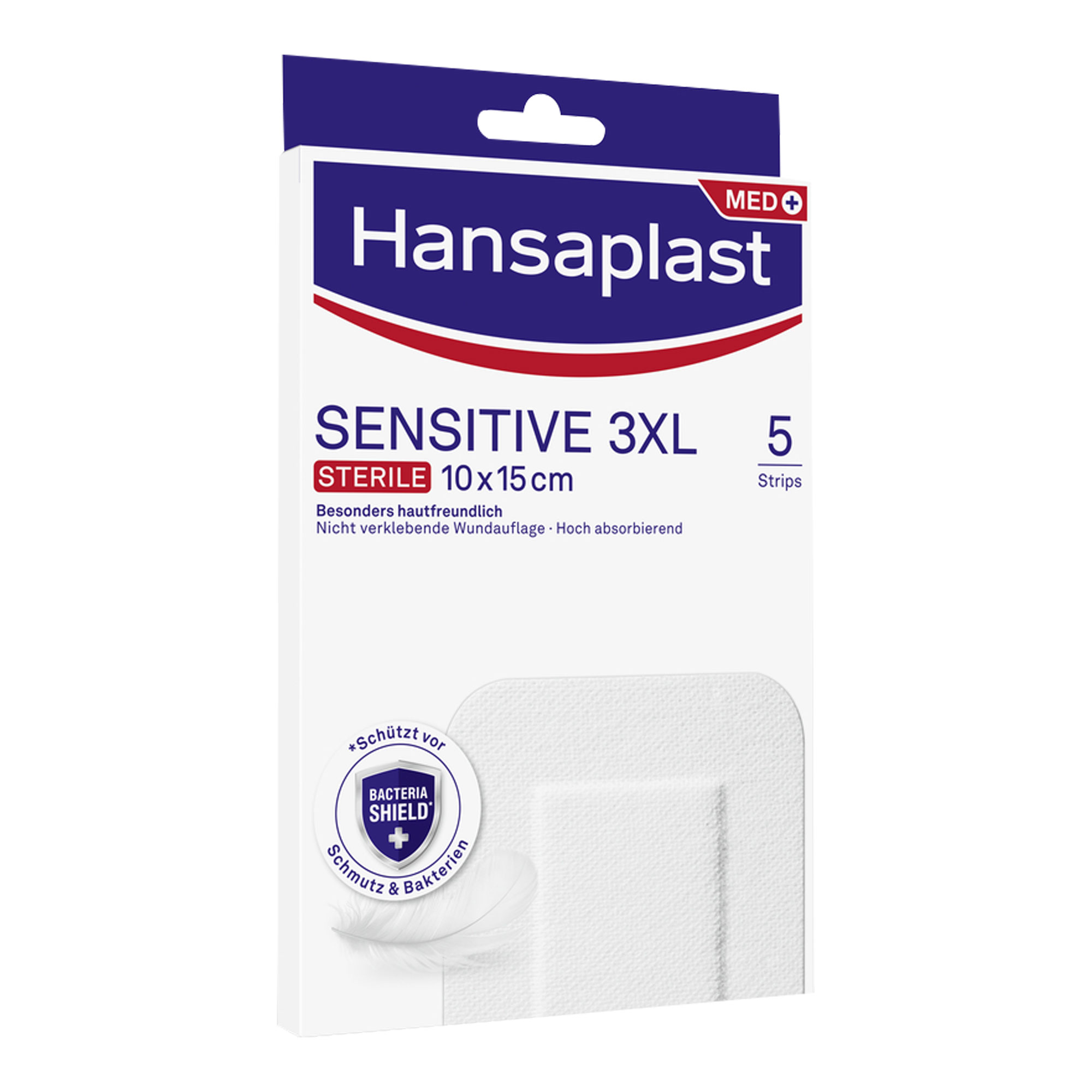 Hansaplast Sensitive Wundverband Steril 10 X 15 Cm - None