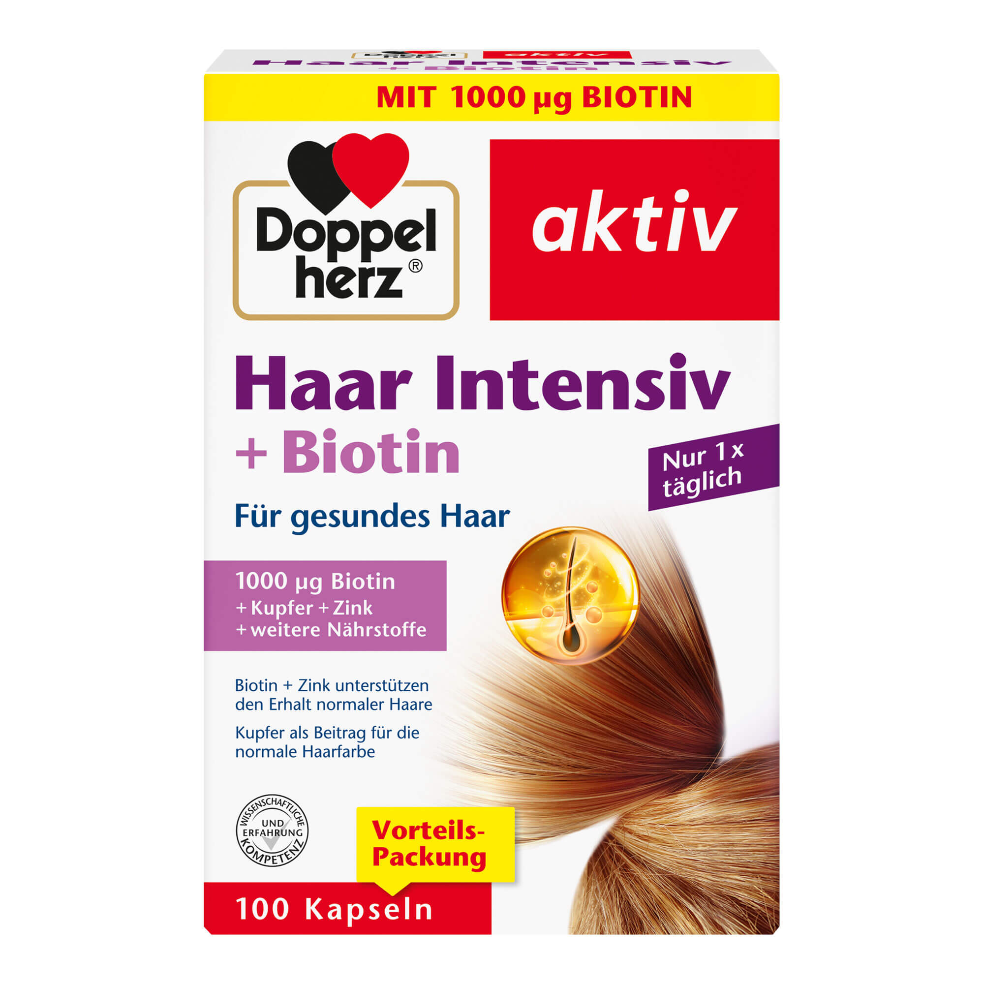 Doppelherz Aktiv Haar Intensiv + Biotin Kapseln - None