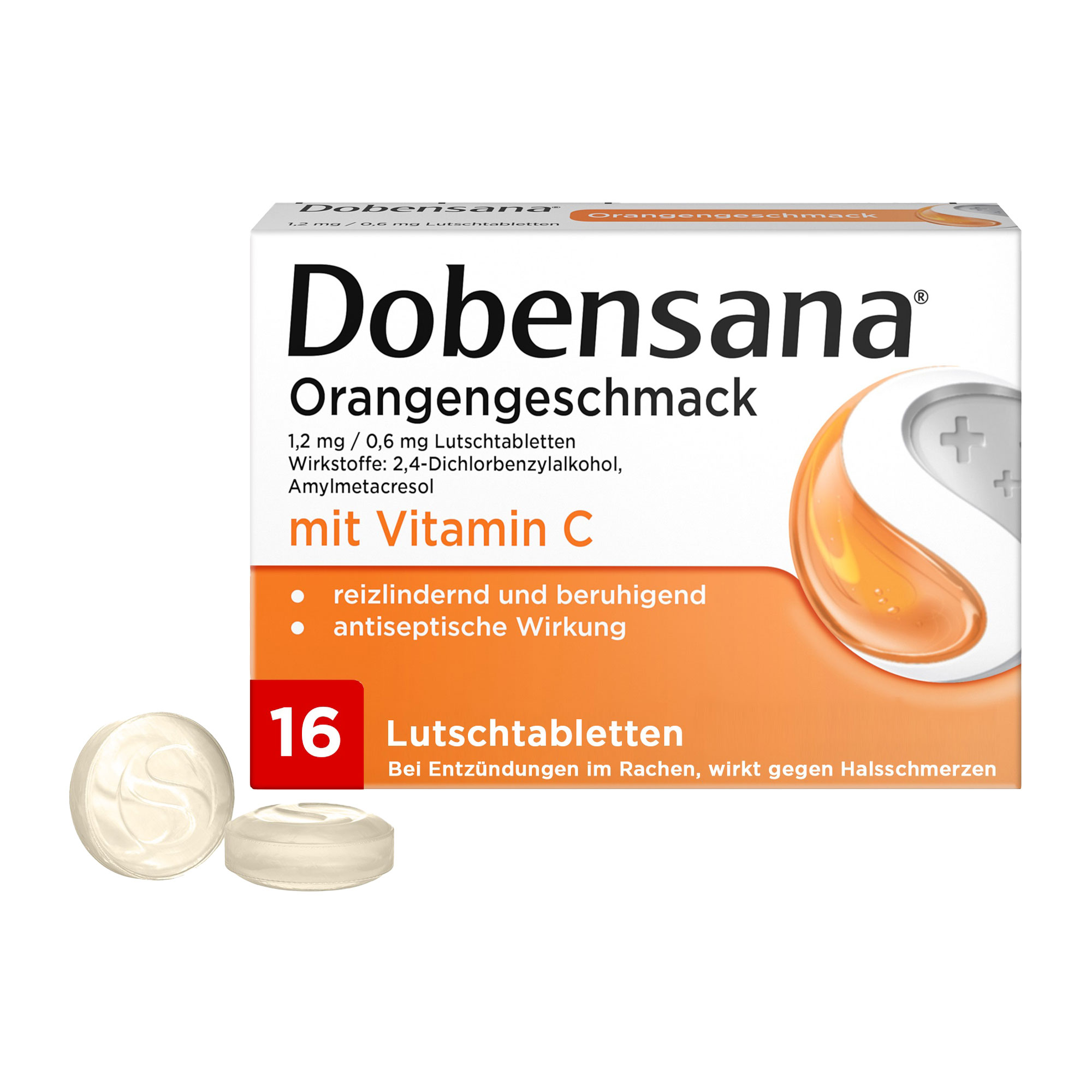 Dobensana Orangengeschmack 1,2Mg/0,6Mg Lutschtabletten - None