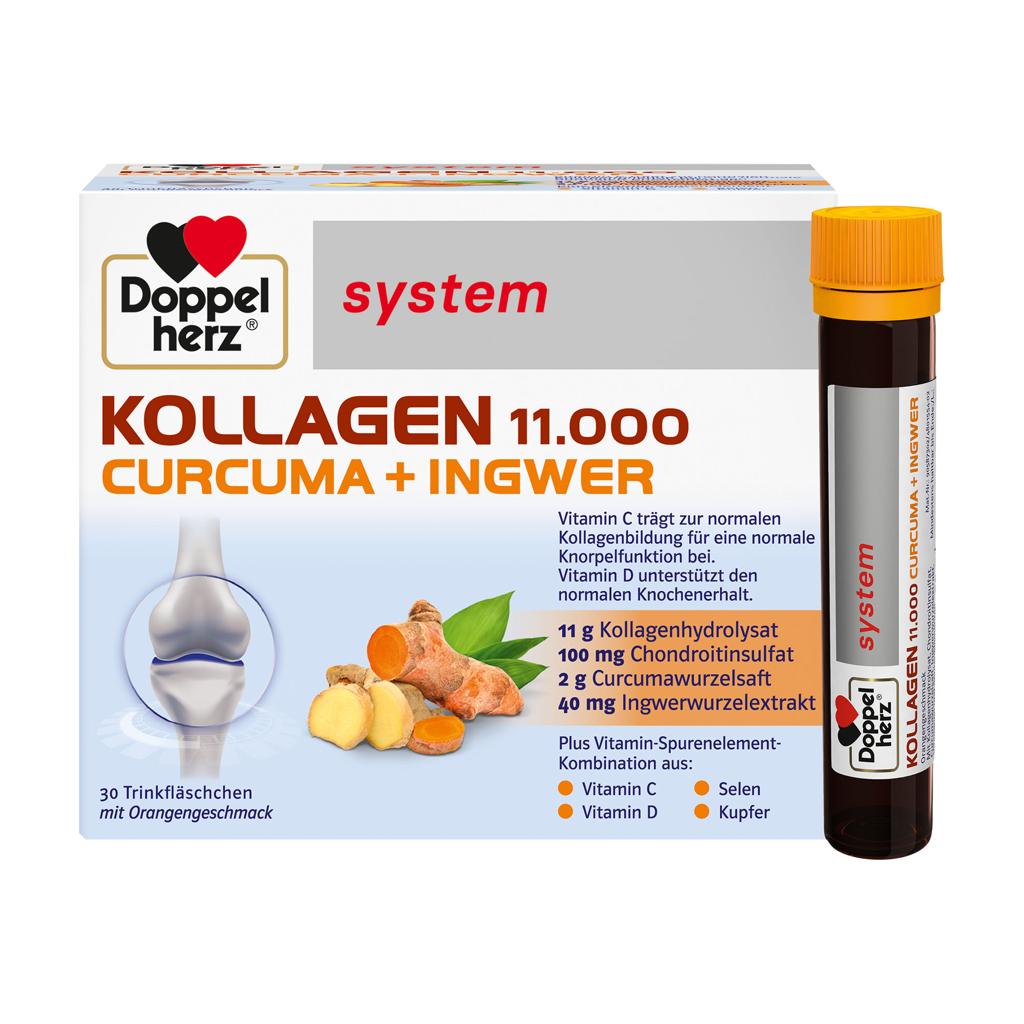 Doppelherz System Kollagen 11000 Curcuma + Ingwer - None