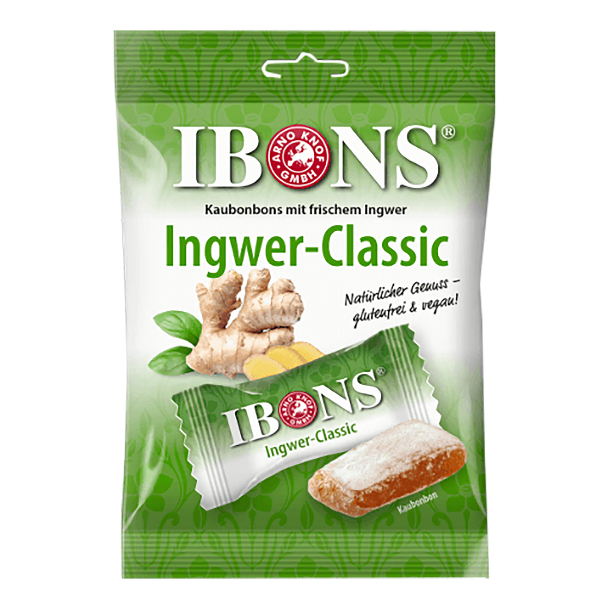 Ibons Ingwer Classic Tüte Kaubonbons