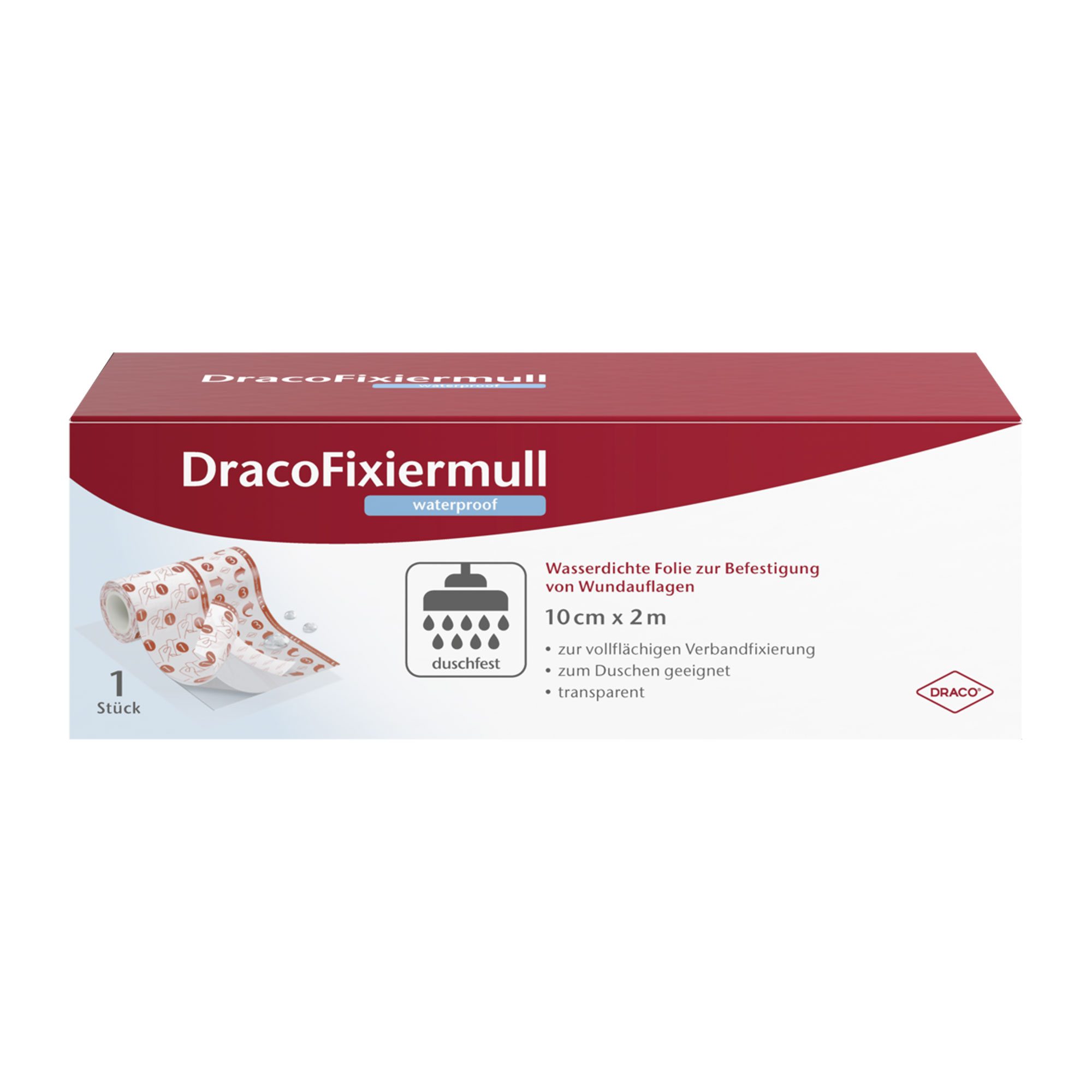 Dracofixiermull Waterproof 10 Cm X 2 M - None