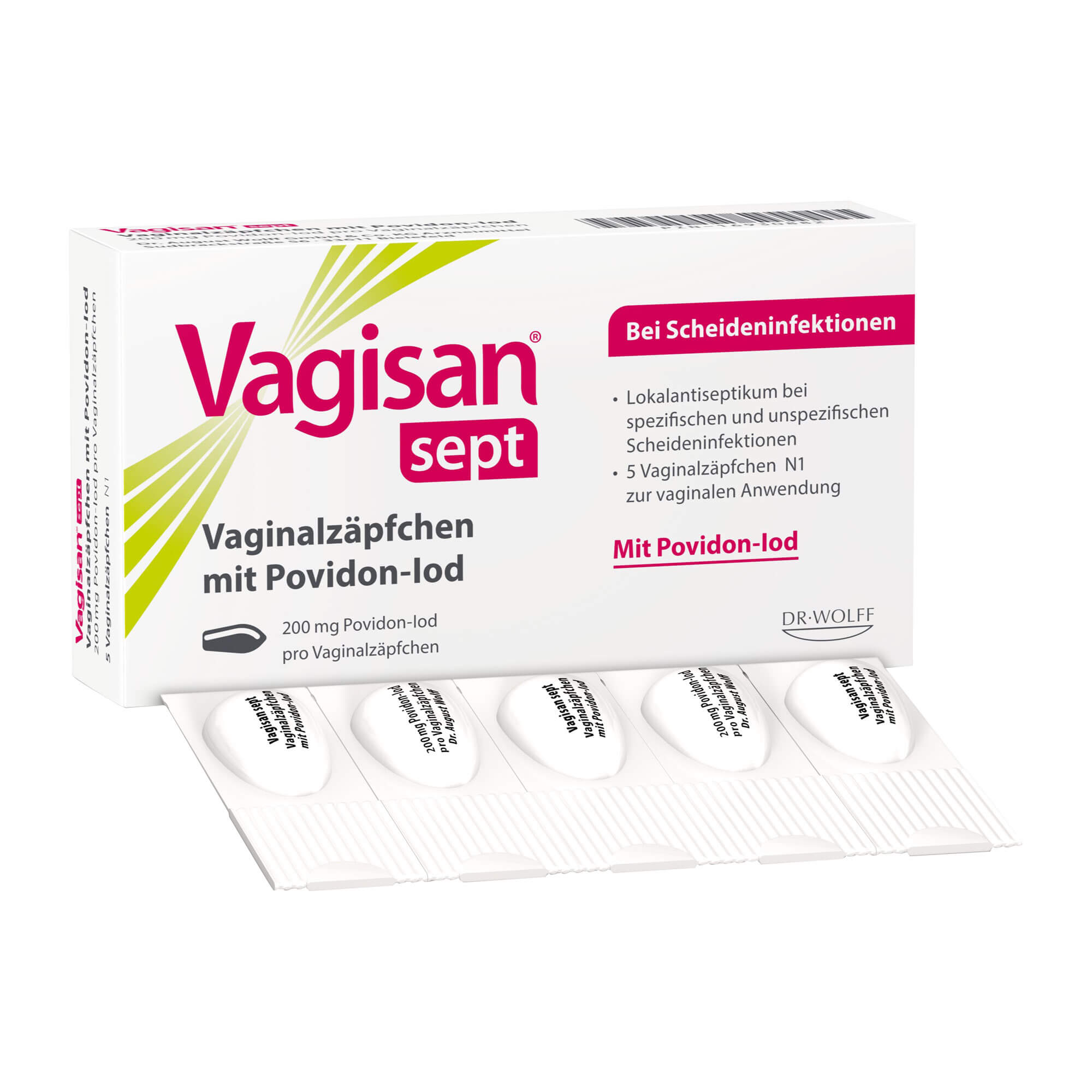 Vagisan Sept Vaginalzäpfchen Mit Povidon-Iod - None