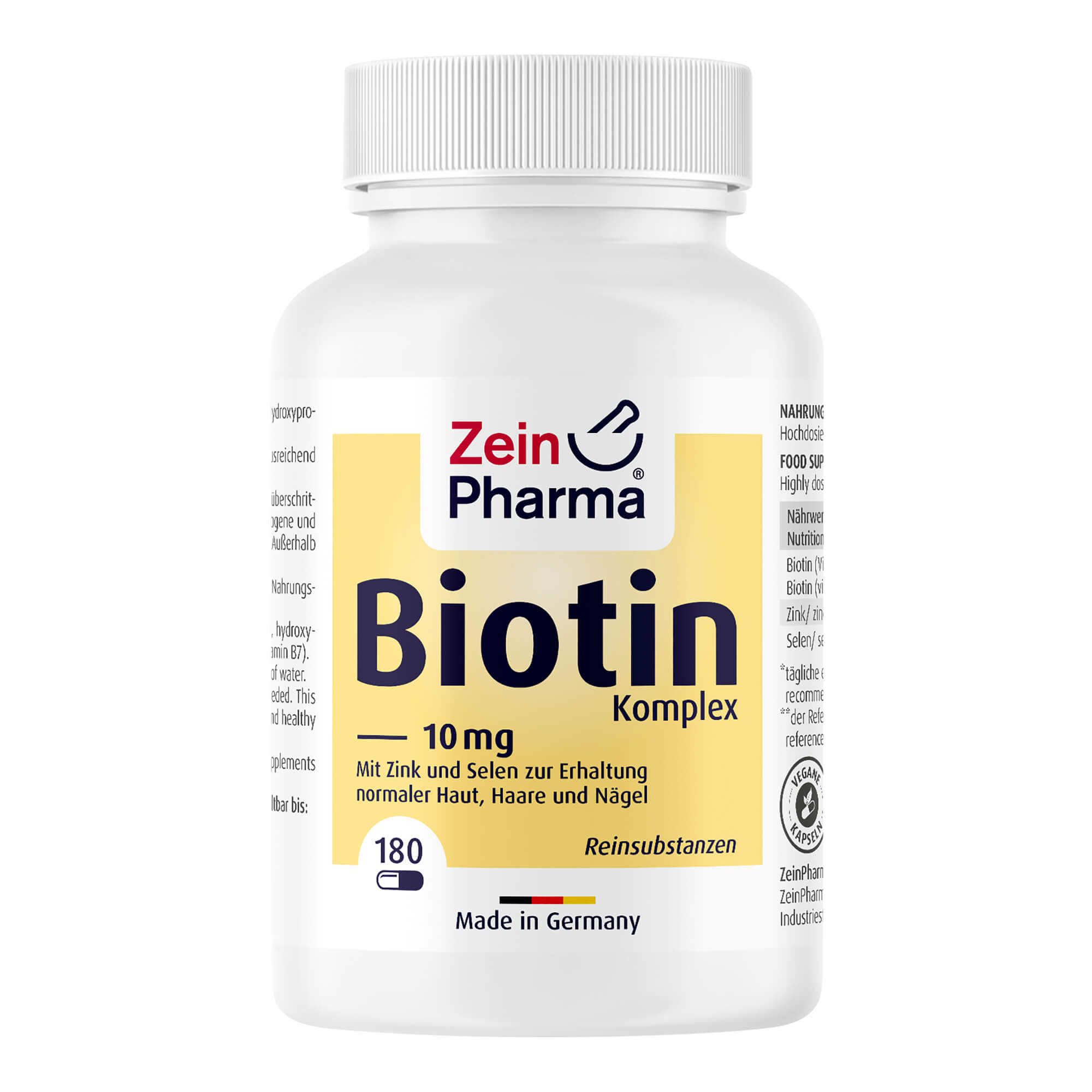 Biotin Komplex 10 mg + Zink + Selen hochdosiert Kapseln