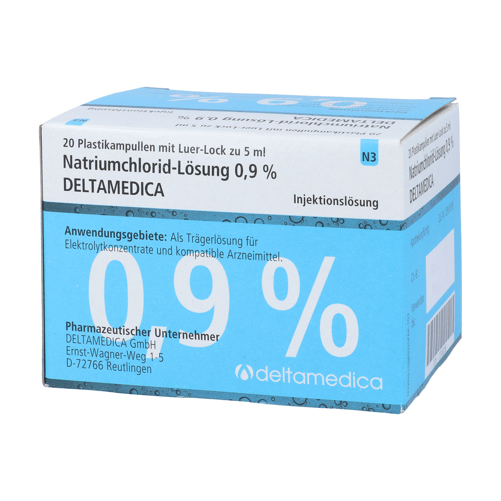 Natriumchlorid-Lösung 0,9 % Deltamedica Luer-Lock - None