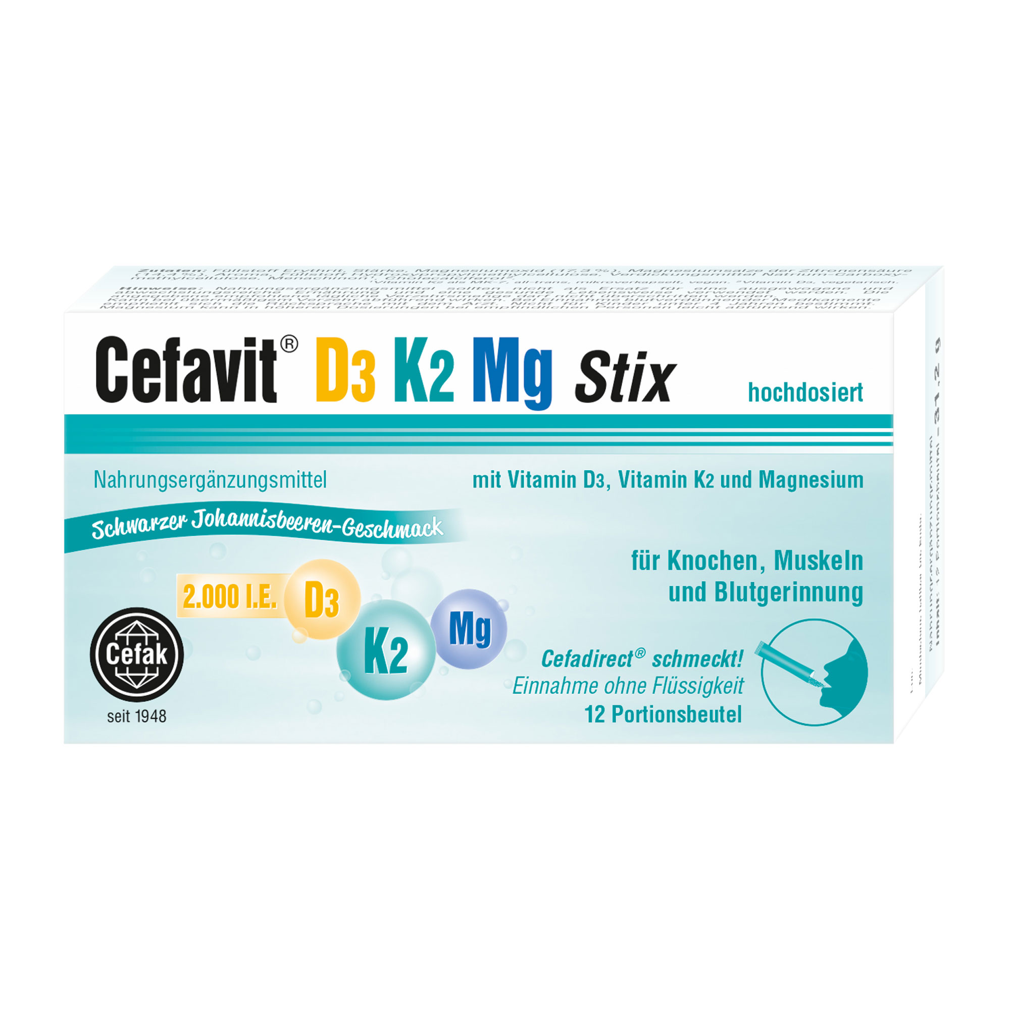 Cefavit D3 K2 Mg 2.000 Stix - None