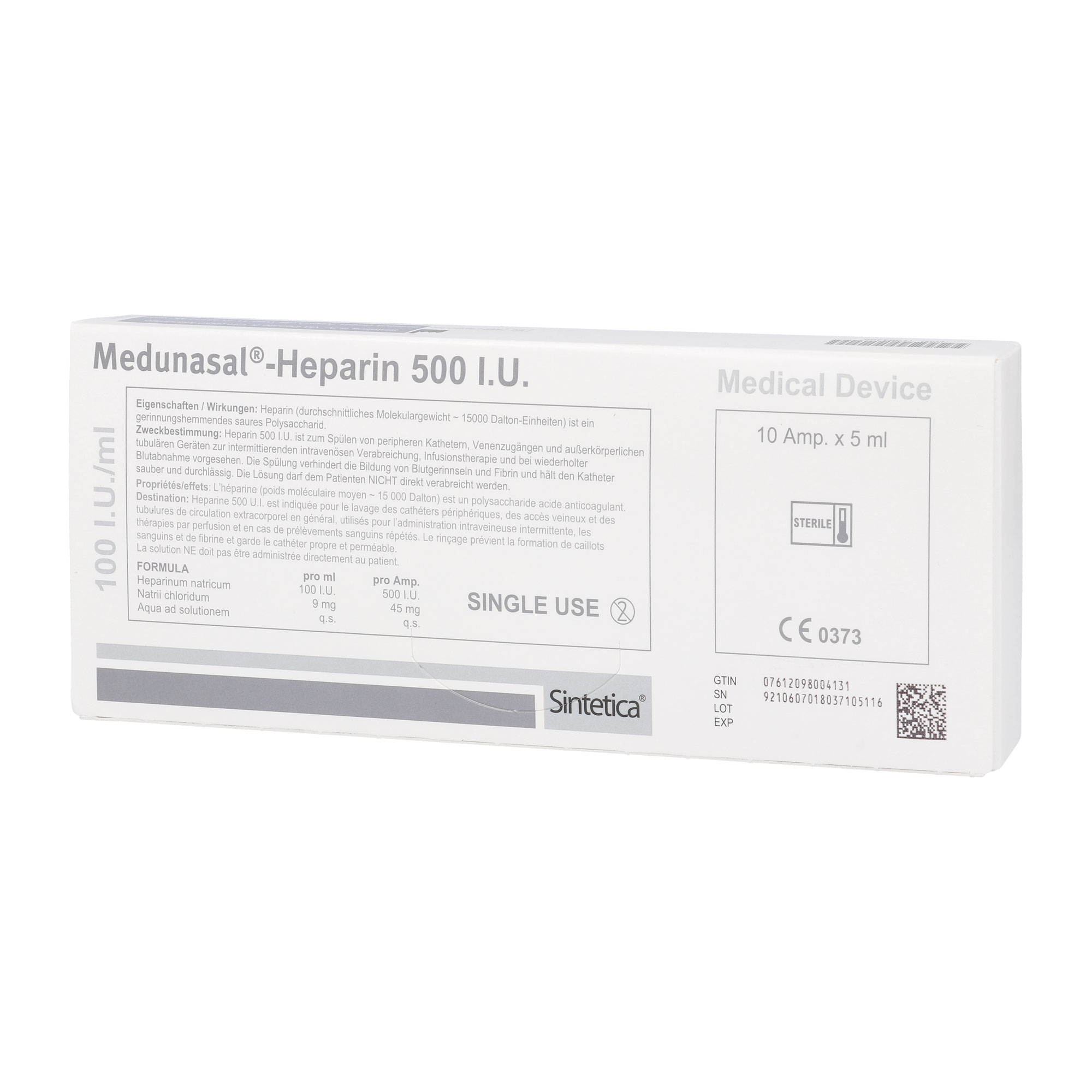 Medunasal-Heparin 500 I.U. Ampullen - None