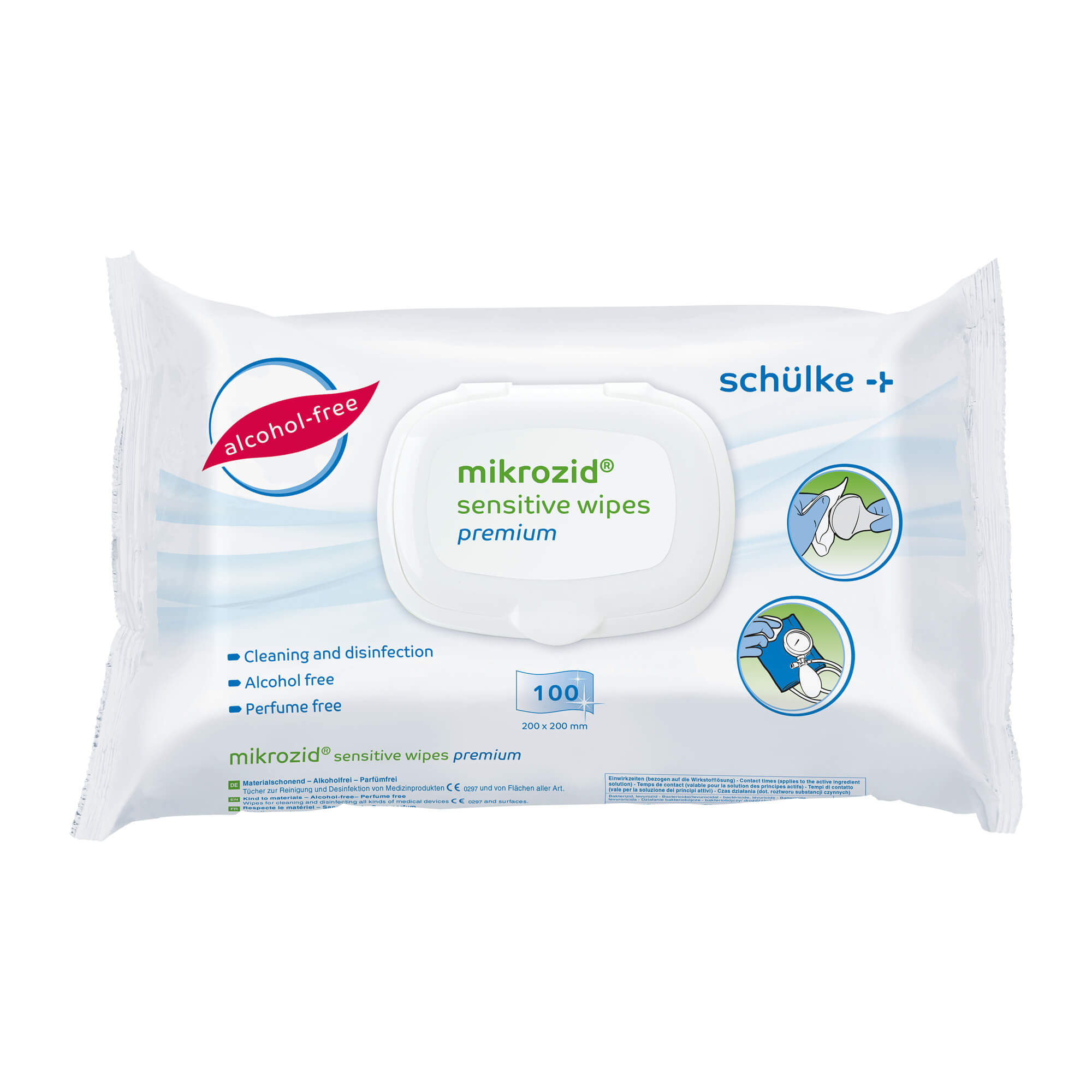 Mikrozid sensitive wipes premium Des.MP + Flä.Softp.