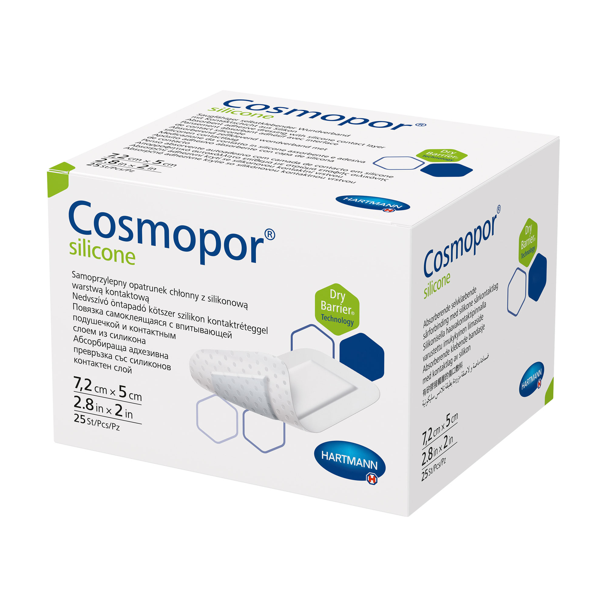 Cosmopor silicone Wundverband 5x7,2 cm