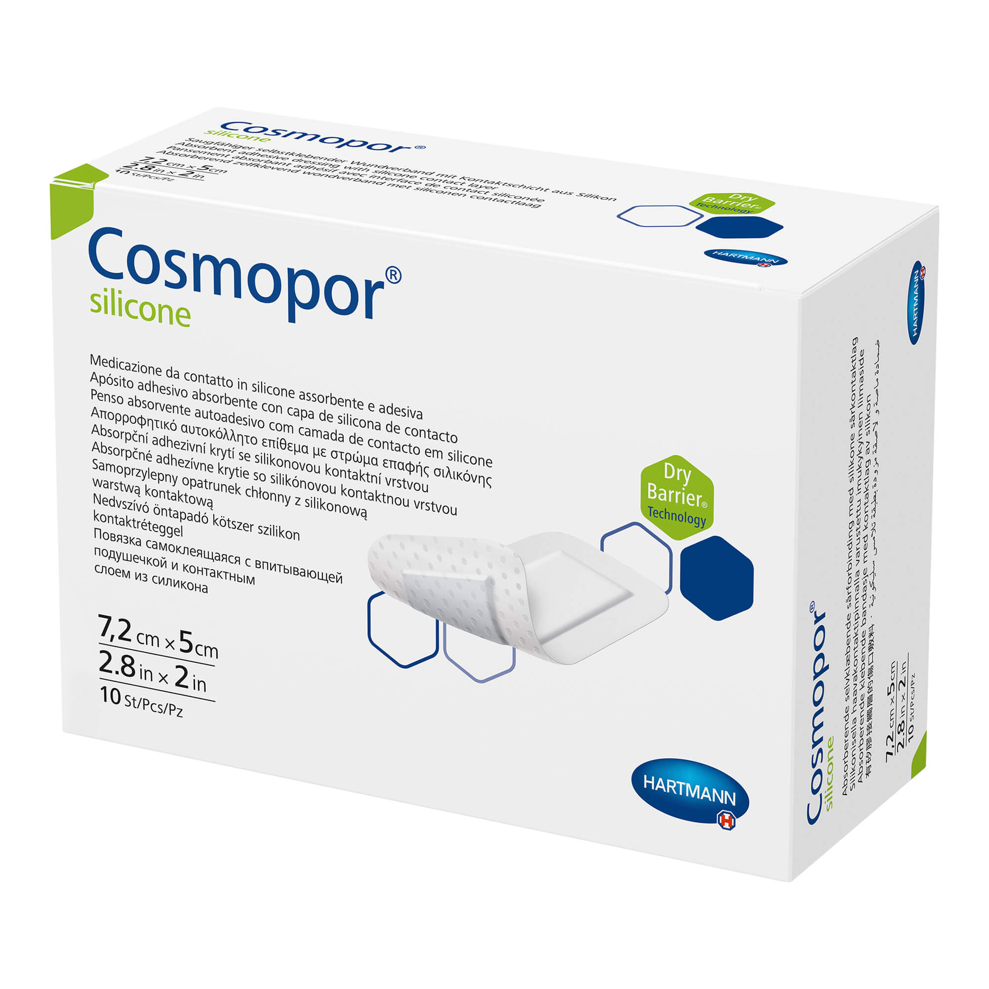 Cosmopor silicone Wundverband 5x7,2 cm