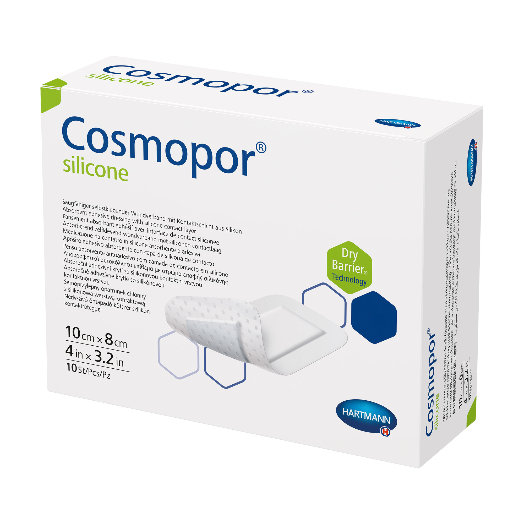 Cosmopor silicone Wundverband 8x10 cm