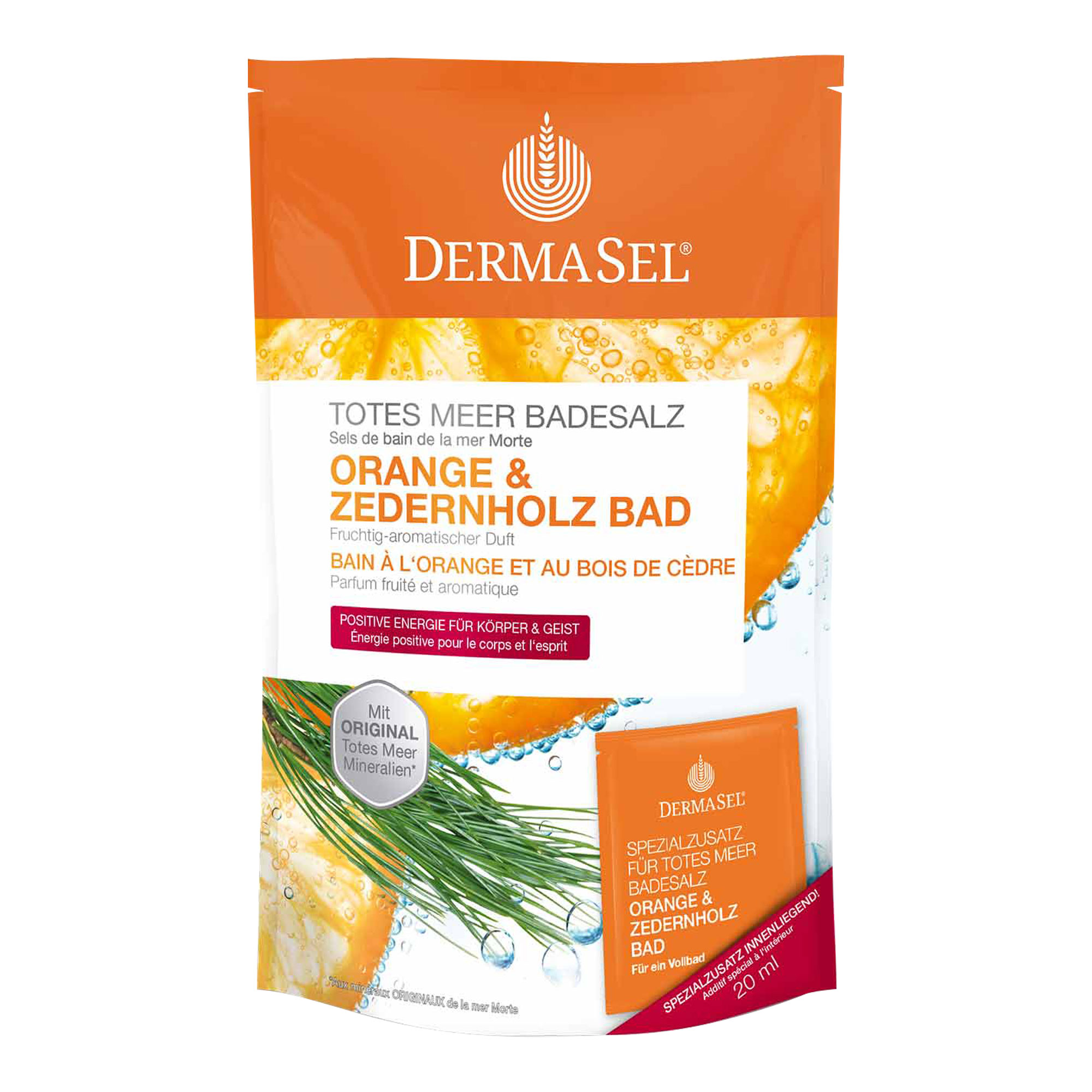 Dermasel Totes Meer Badesalz Orange & Zedernholz