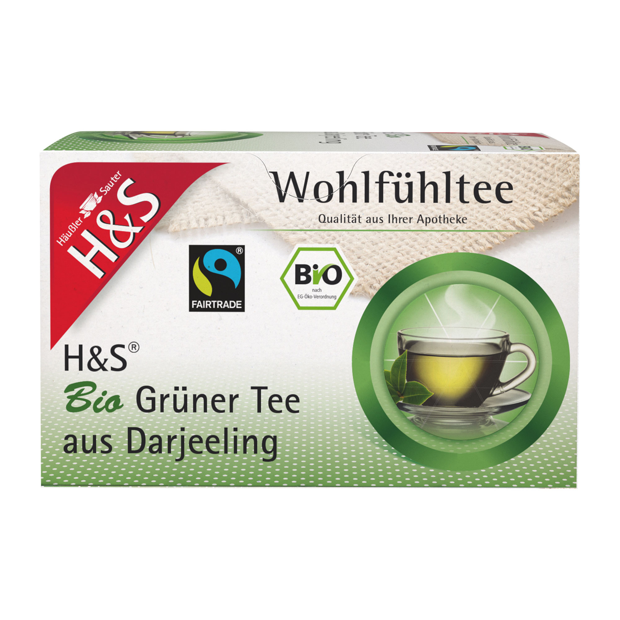 H&S Bio Grüner Tee Aus Darjeeling Filterbeutel - None