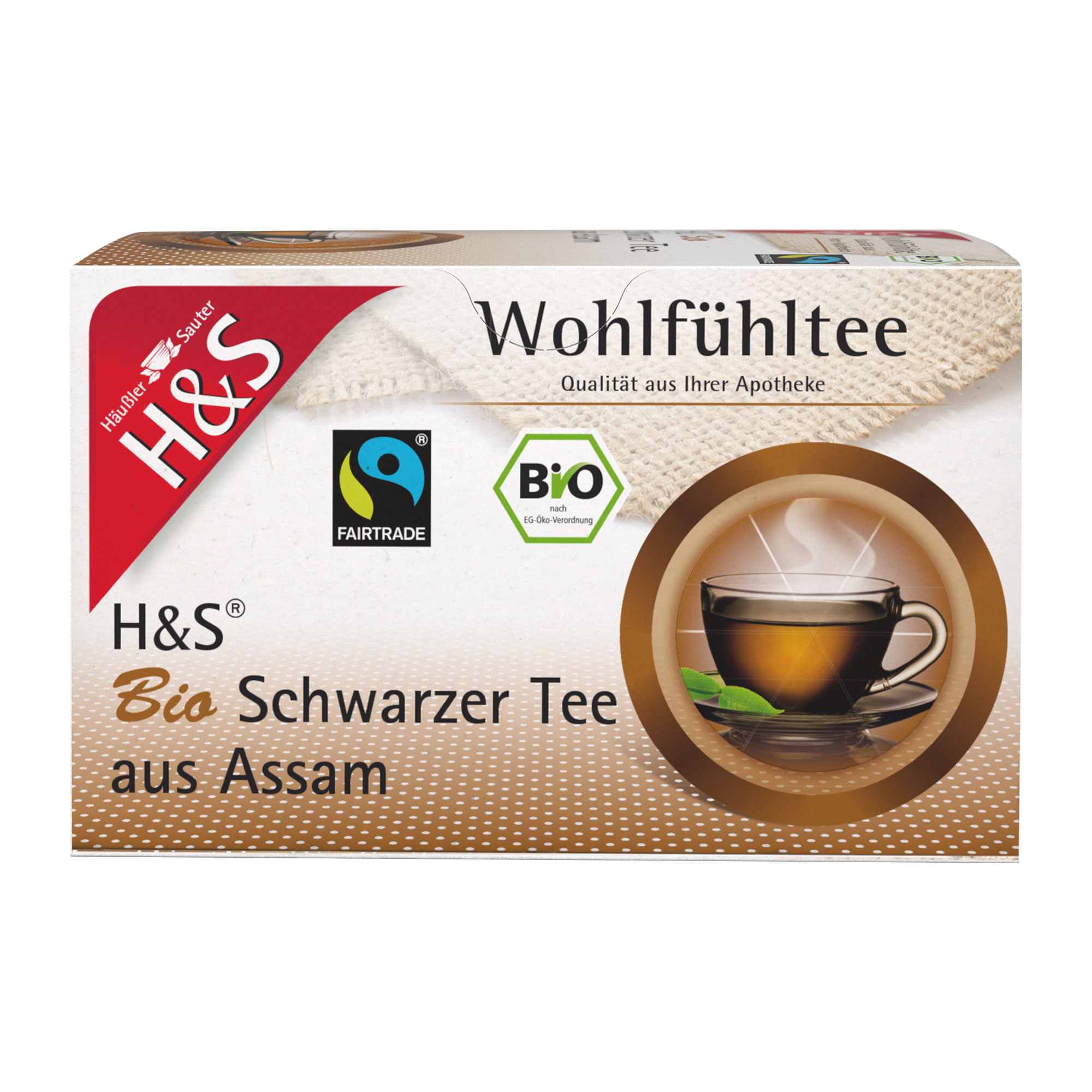 H&S Bio Schwarzer Tee Aus Assam Filterbeutel - None