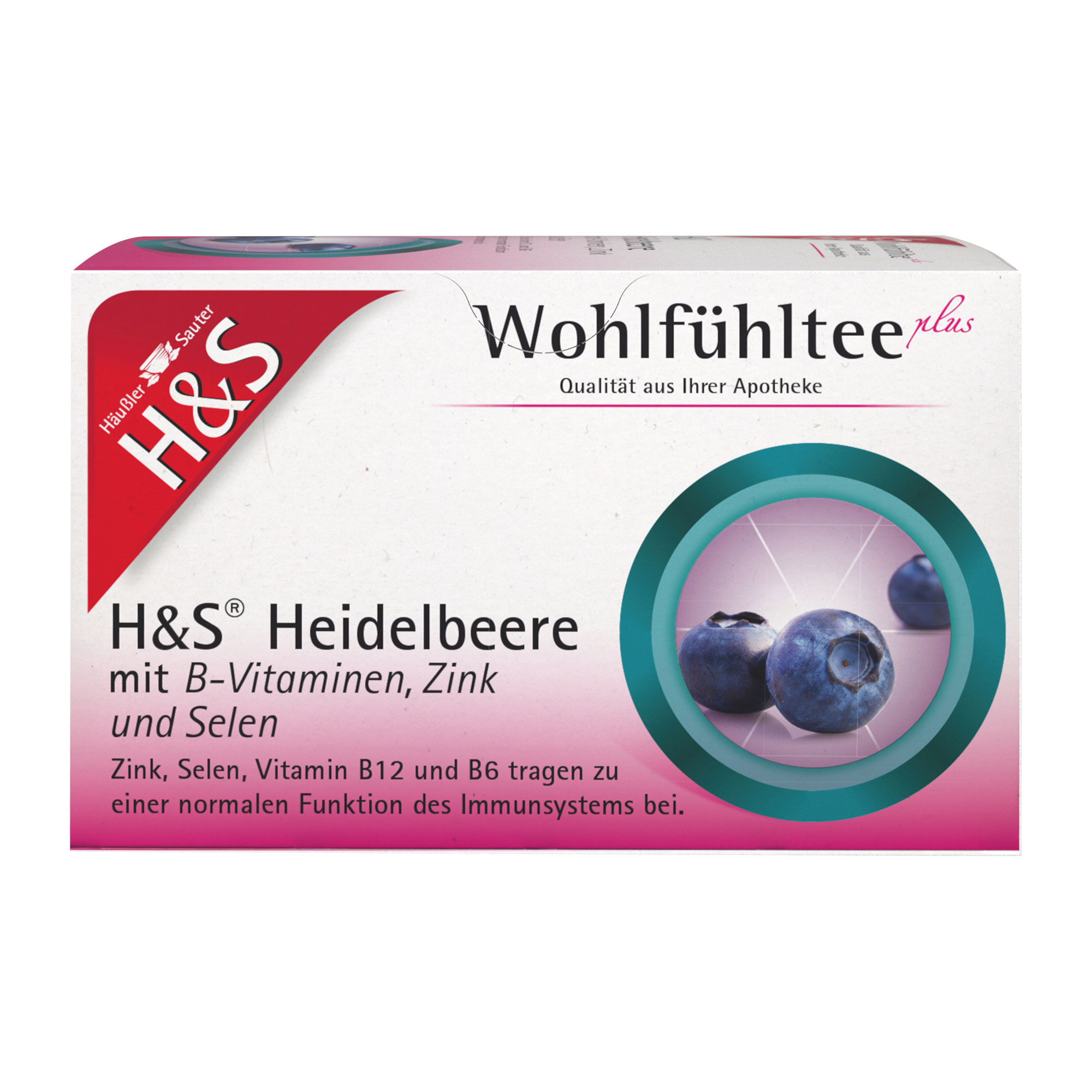 H&S Tee Heidelbeere Mit B-Vitaminen, Zink Und Selen - None