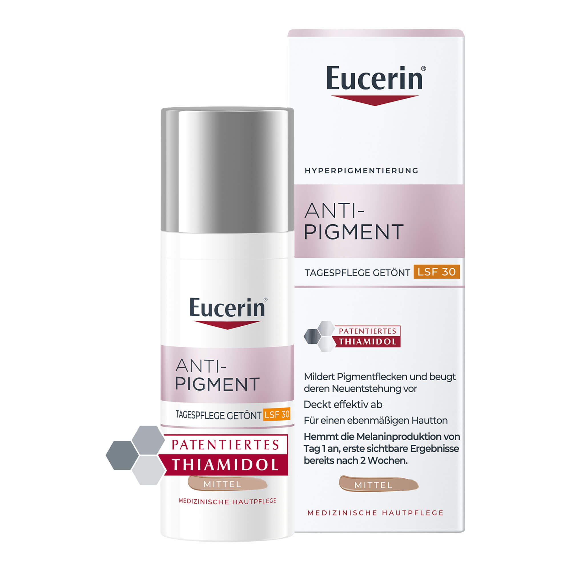 Eucerin Anti-Pigment Tag getönt mittel LSF 30