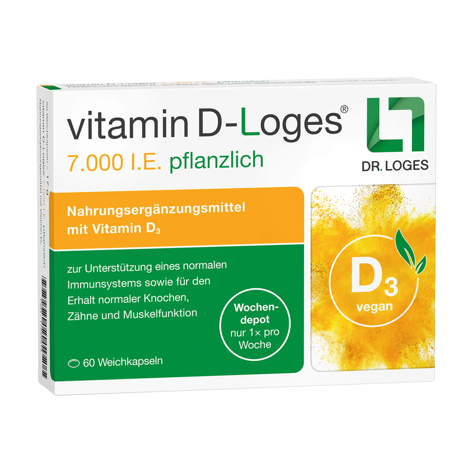 Vitamin D-Loges 7.000 I.E. pflanzlich Wochendepot