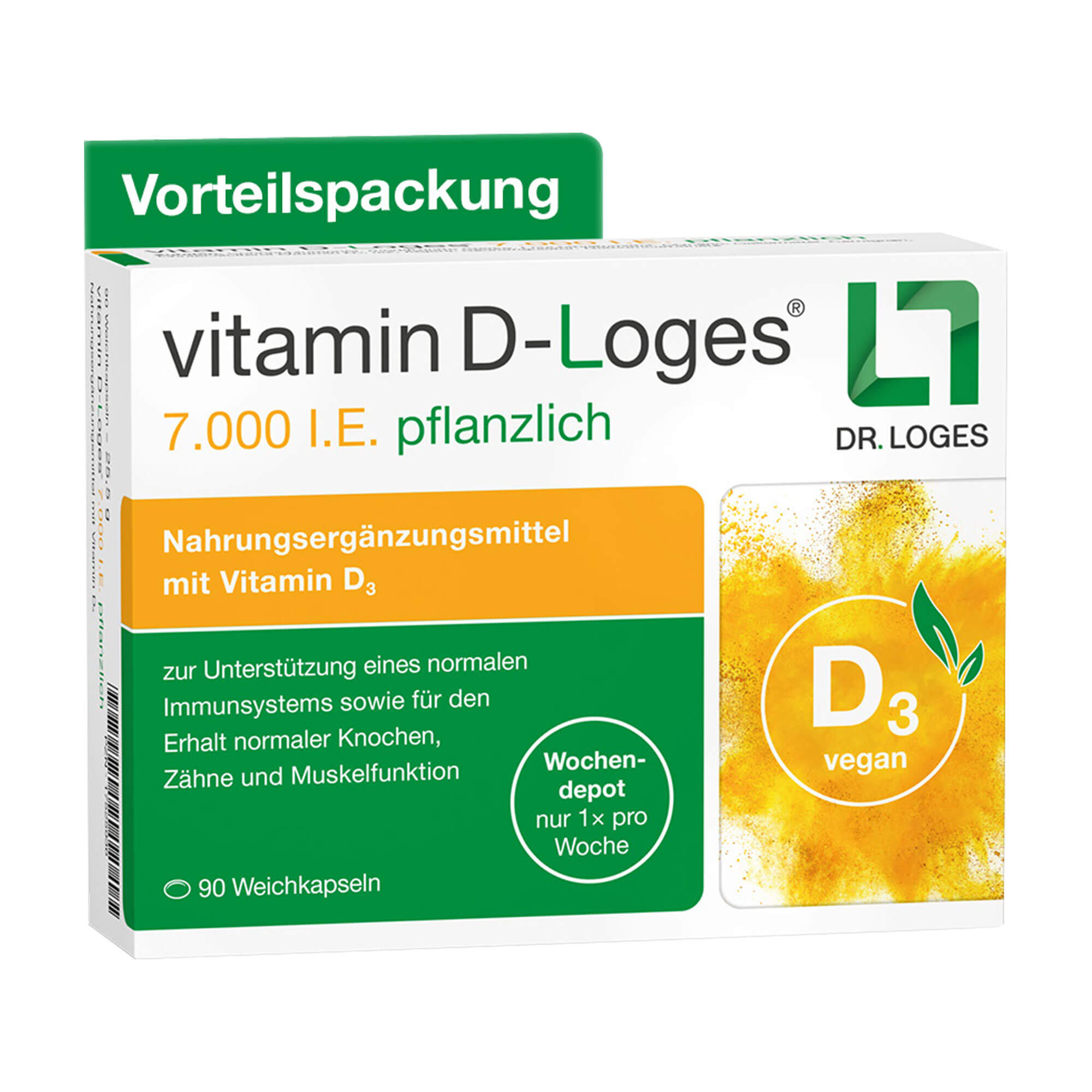 Vitamin D-Loges 7.000 I.E. pflanzlich Wochendepot