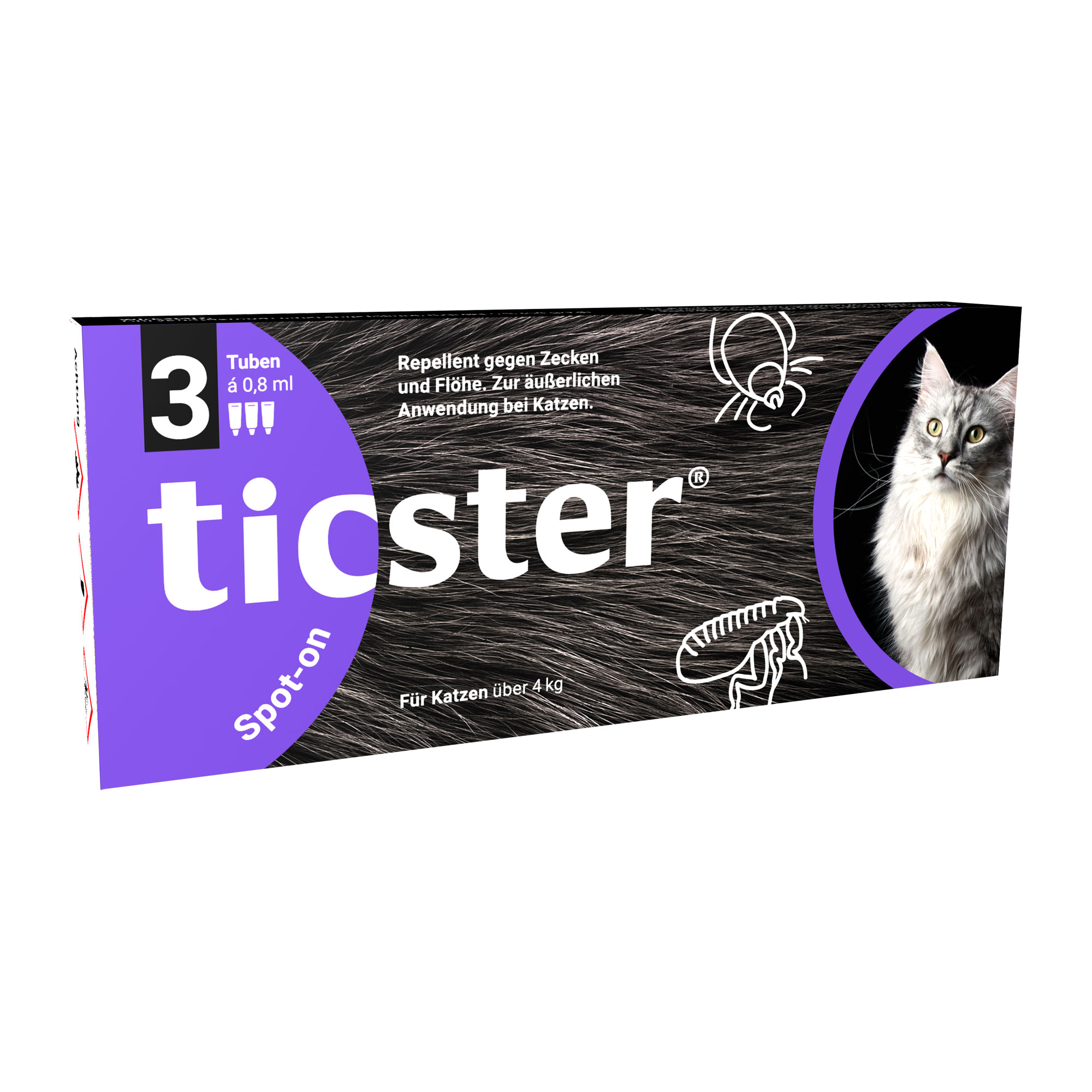 Ticster Spot-On Lsg. Zum Auftropfen Für Katzen 4-8 Kg - None