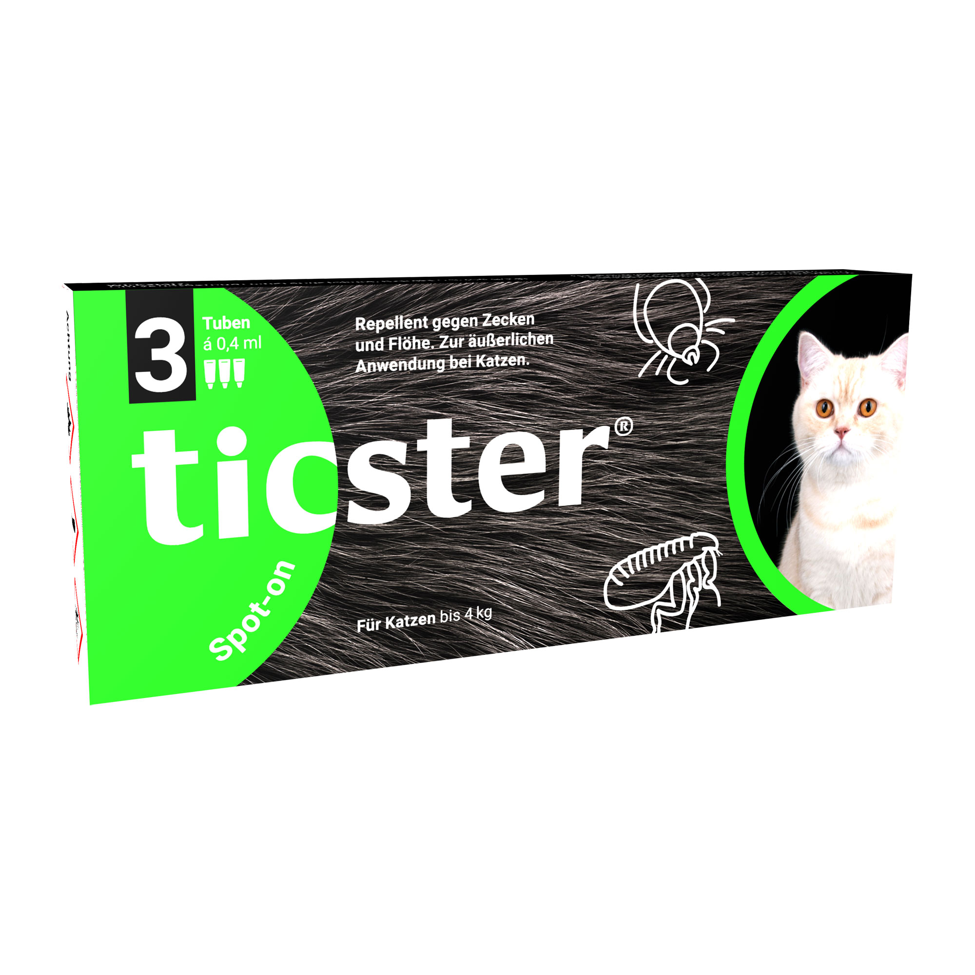 Ticster Spot-On Lsg. Zum Auftropfen Für Katzen Bis 4 Kg - None