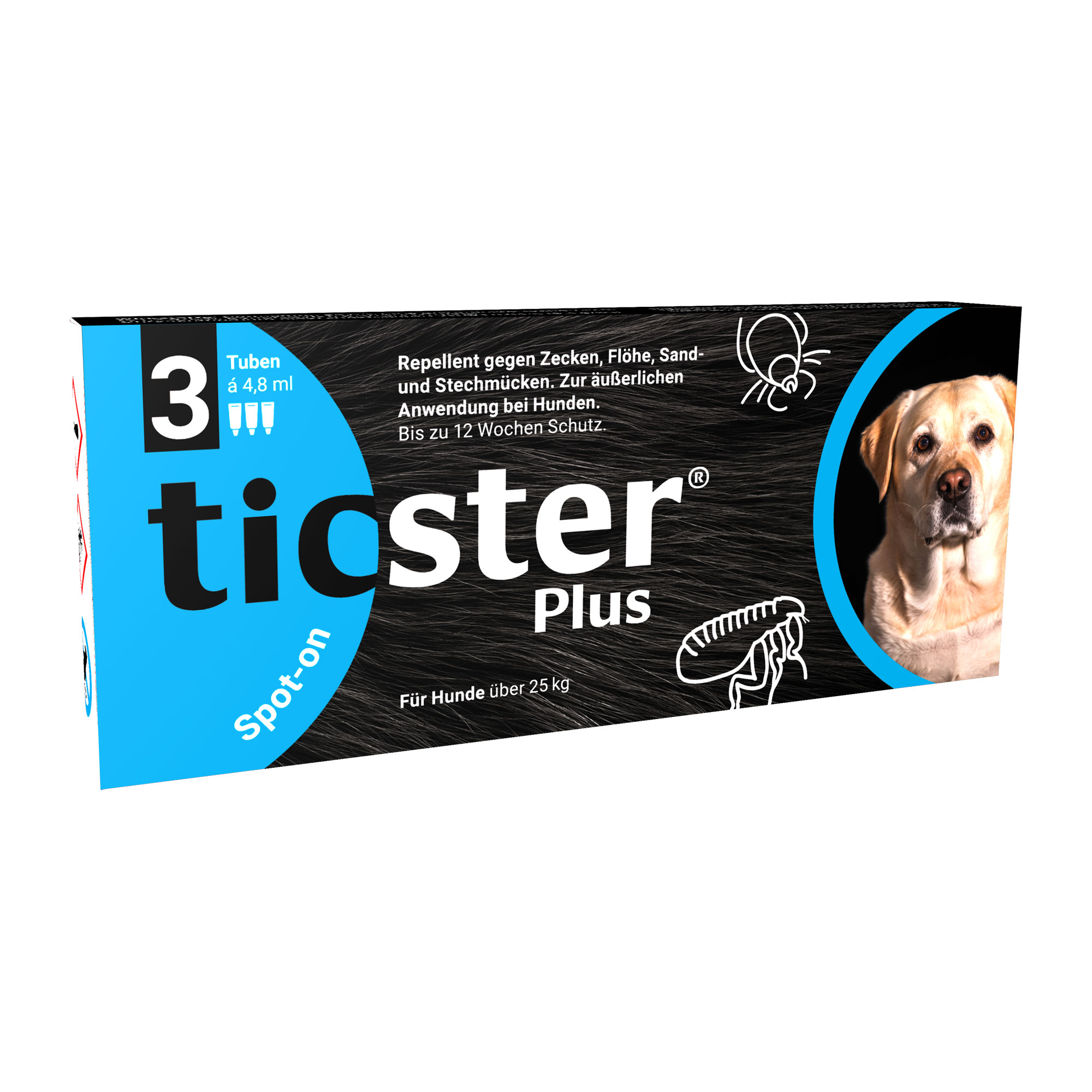 Ticster Plus Spot-On Lsg. Z. Auftropfen Für Hunde Über 25 Kg - None