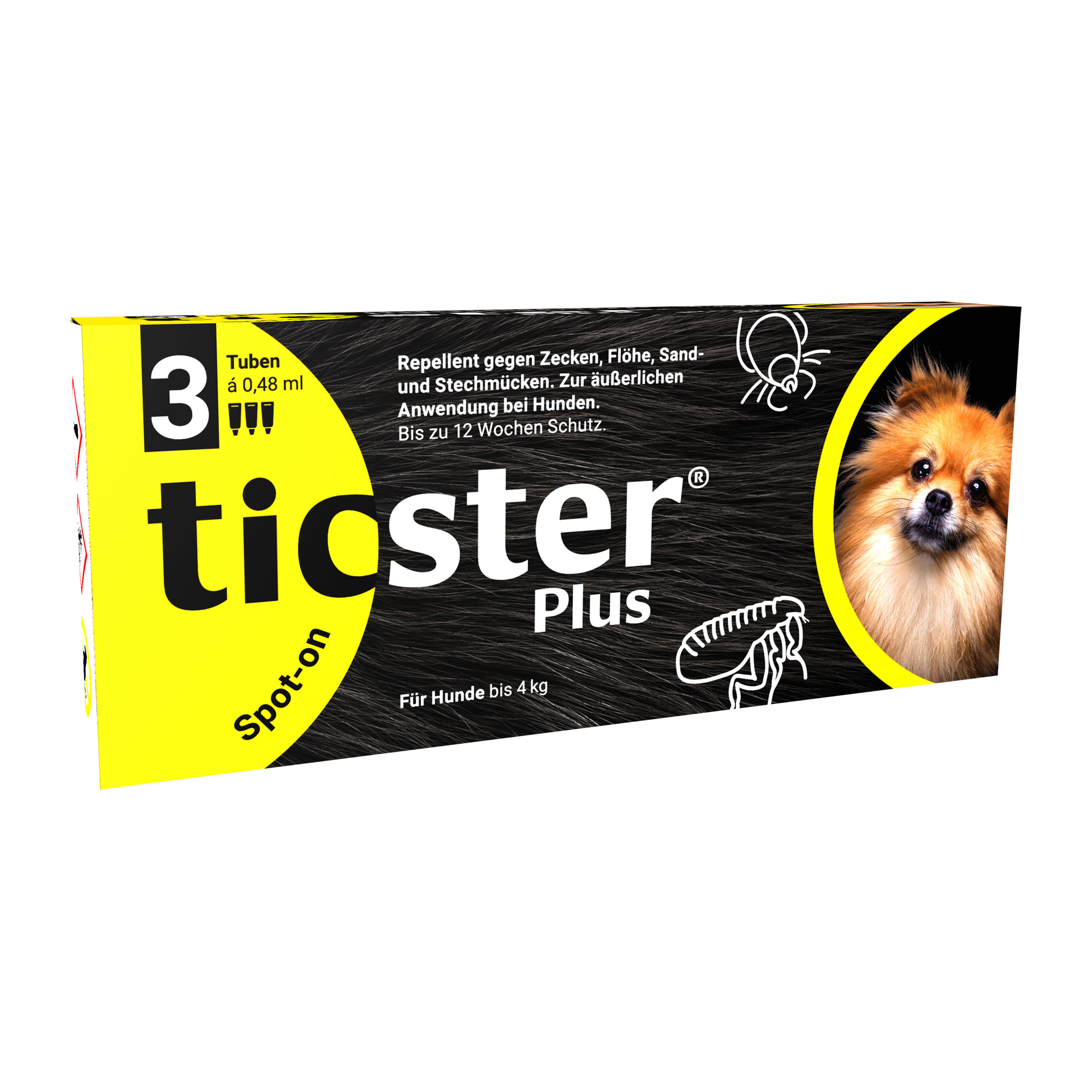 Ticster Plus Spot-On Lsg. Zum Auftropfen Für Hunde Bis 4 Kg - None