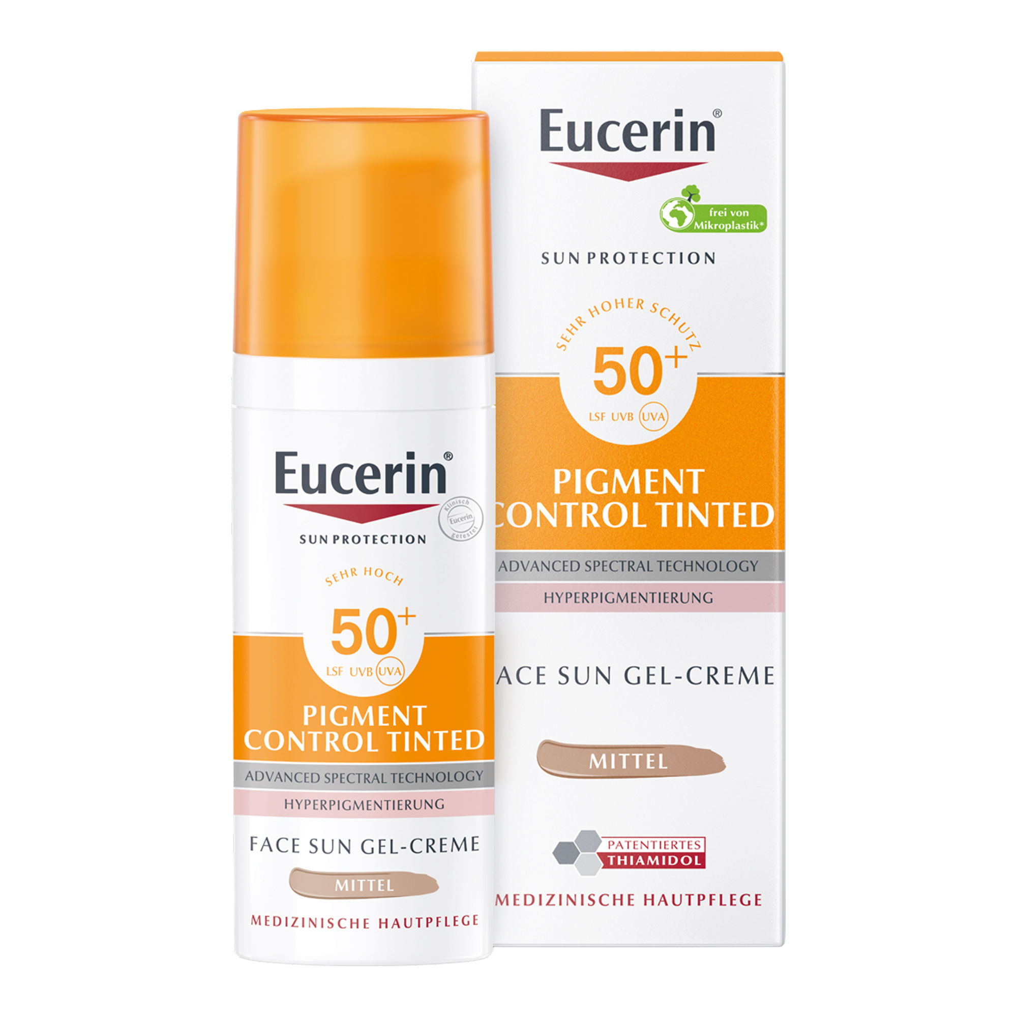 Eucerin Sun Pigment Control Tinted Schutzemulsion gegen die Hyperpigmentierung SPF 50+ Farbton Medium 50 ml