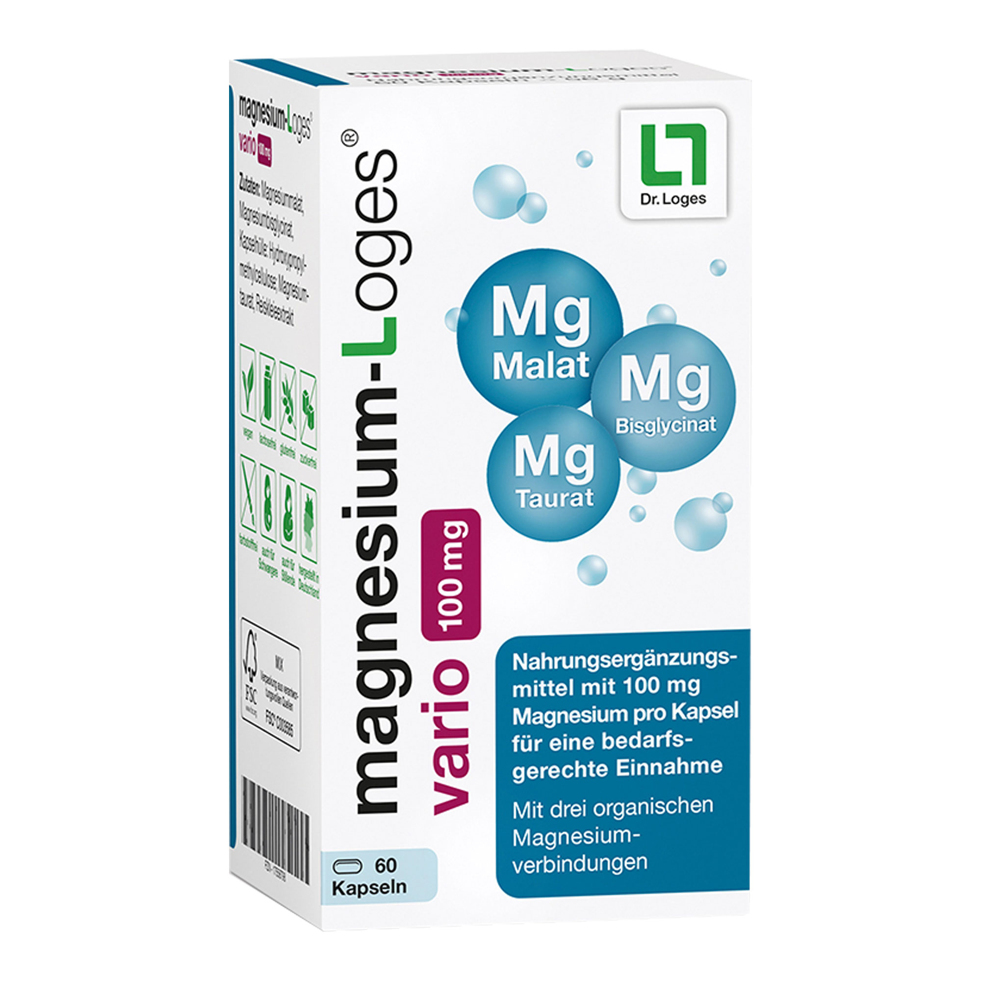 Magnesium-Loges vario 100 mg Kapseln