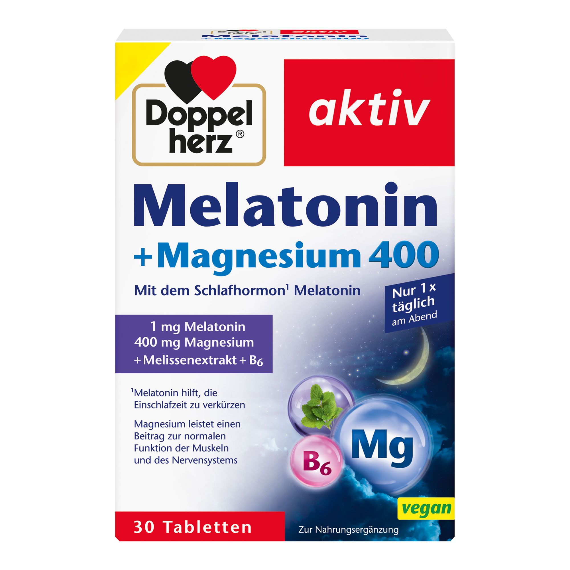 Doppelherz Melatonin + Magnesium 400 Tabletten