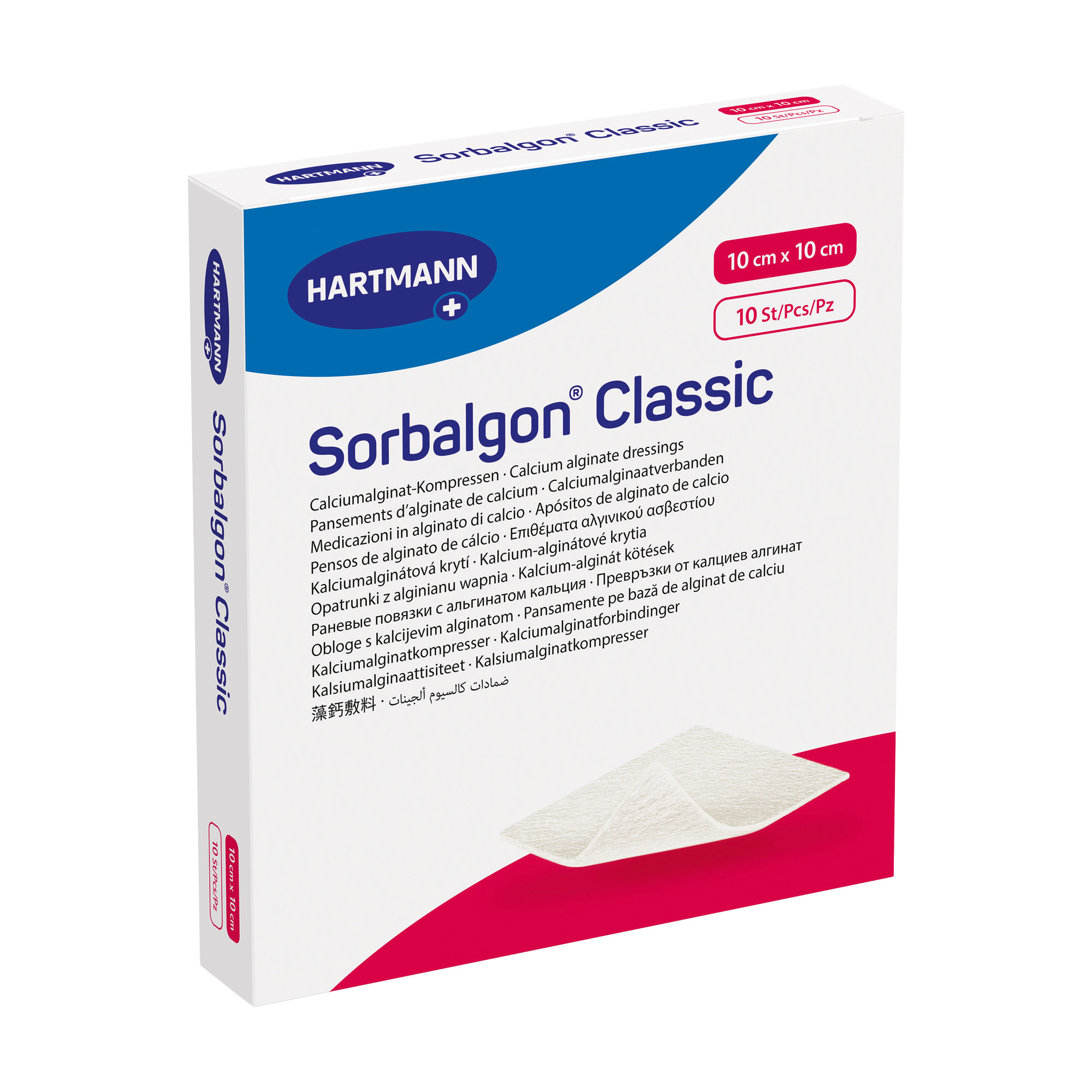 Sorbalgon Classic 10x10 cm Calciumalginat-Kompresse