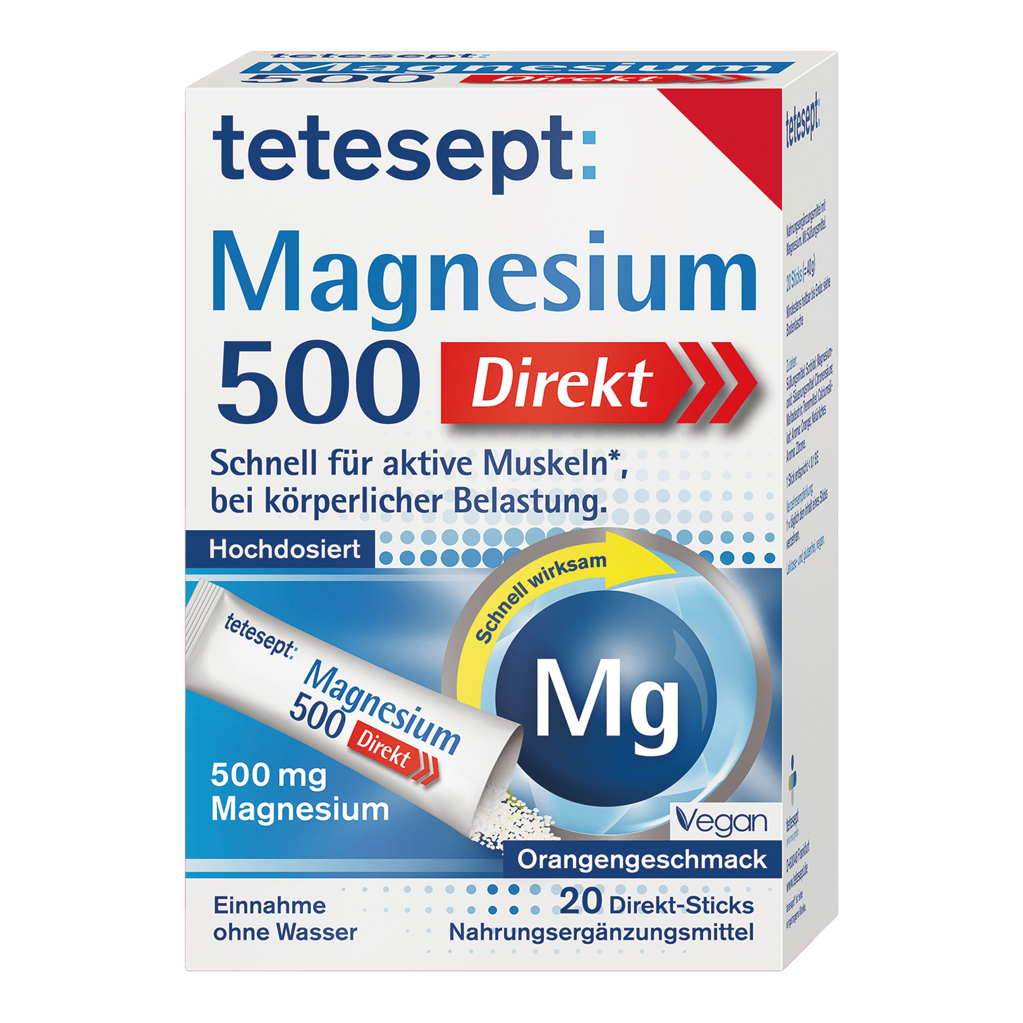 Tetesept Magnesium 500 Direkt Sticks - None